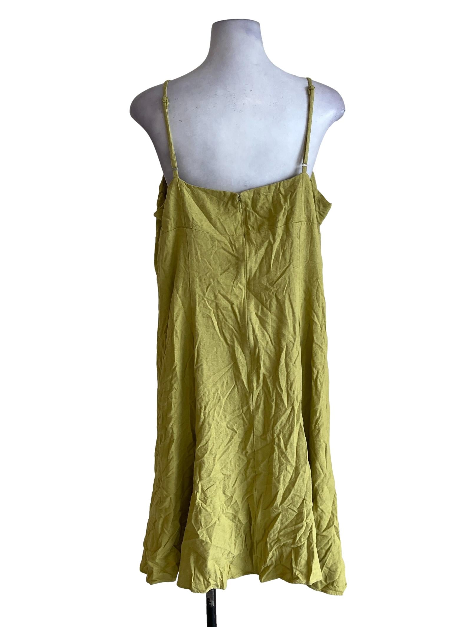 Pistachio Green Halter Strap Sun Dress
