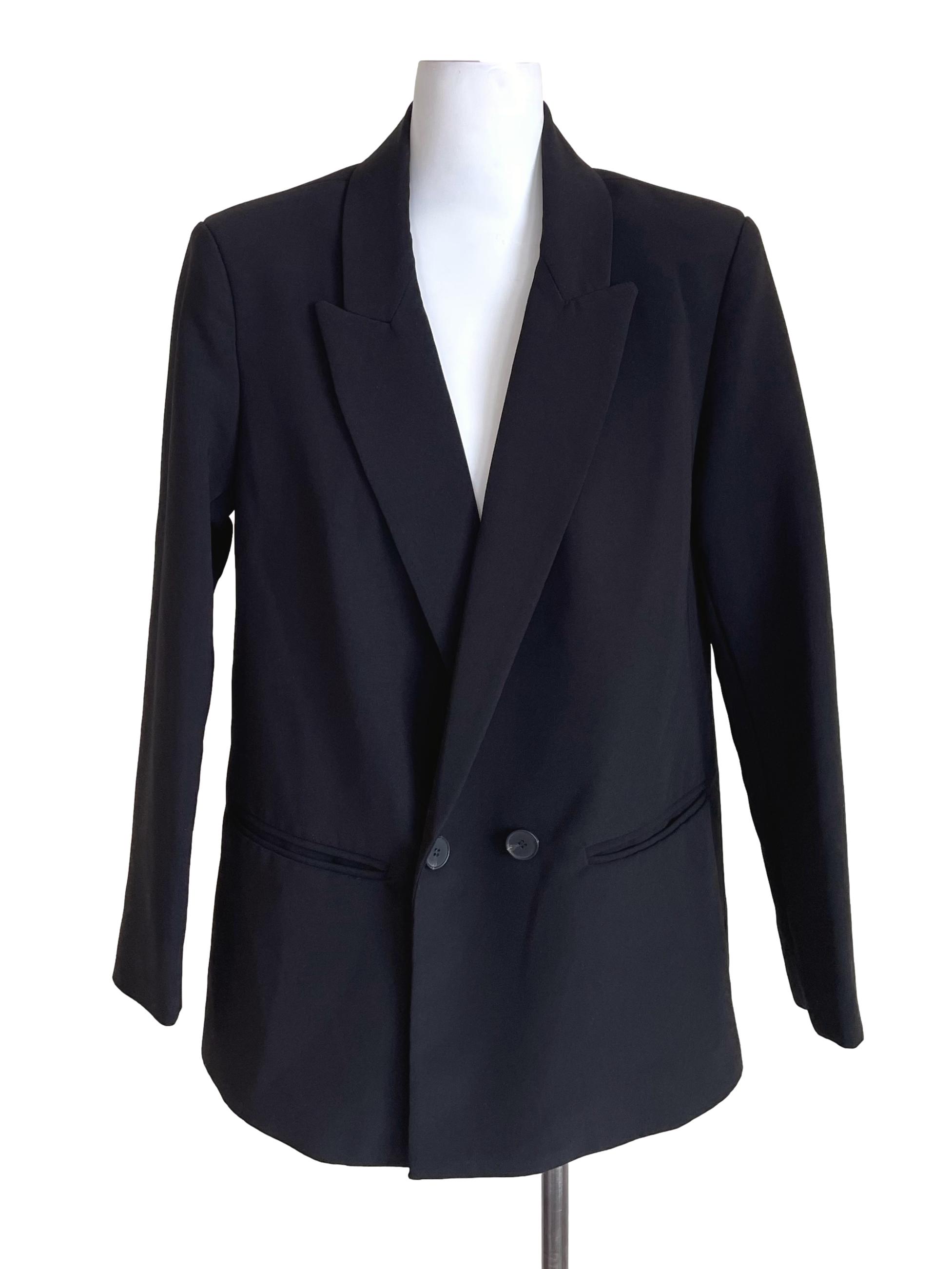 Black Double Breasted Suit LB