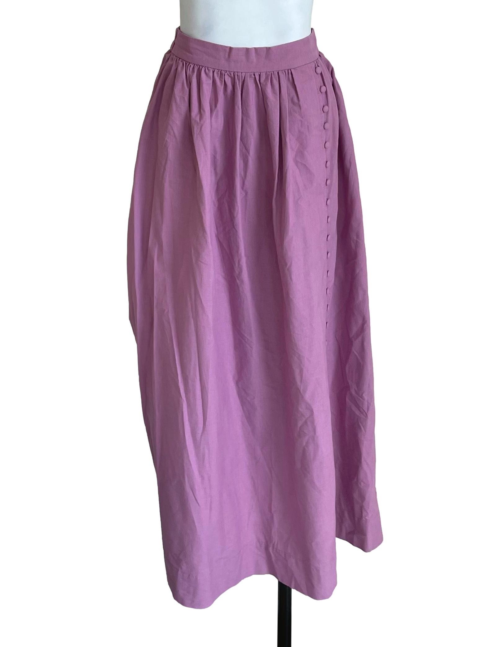 Light Purple Bouffant Button Skirt  LB