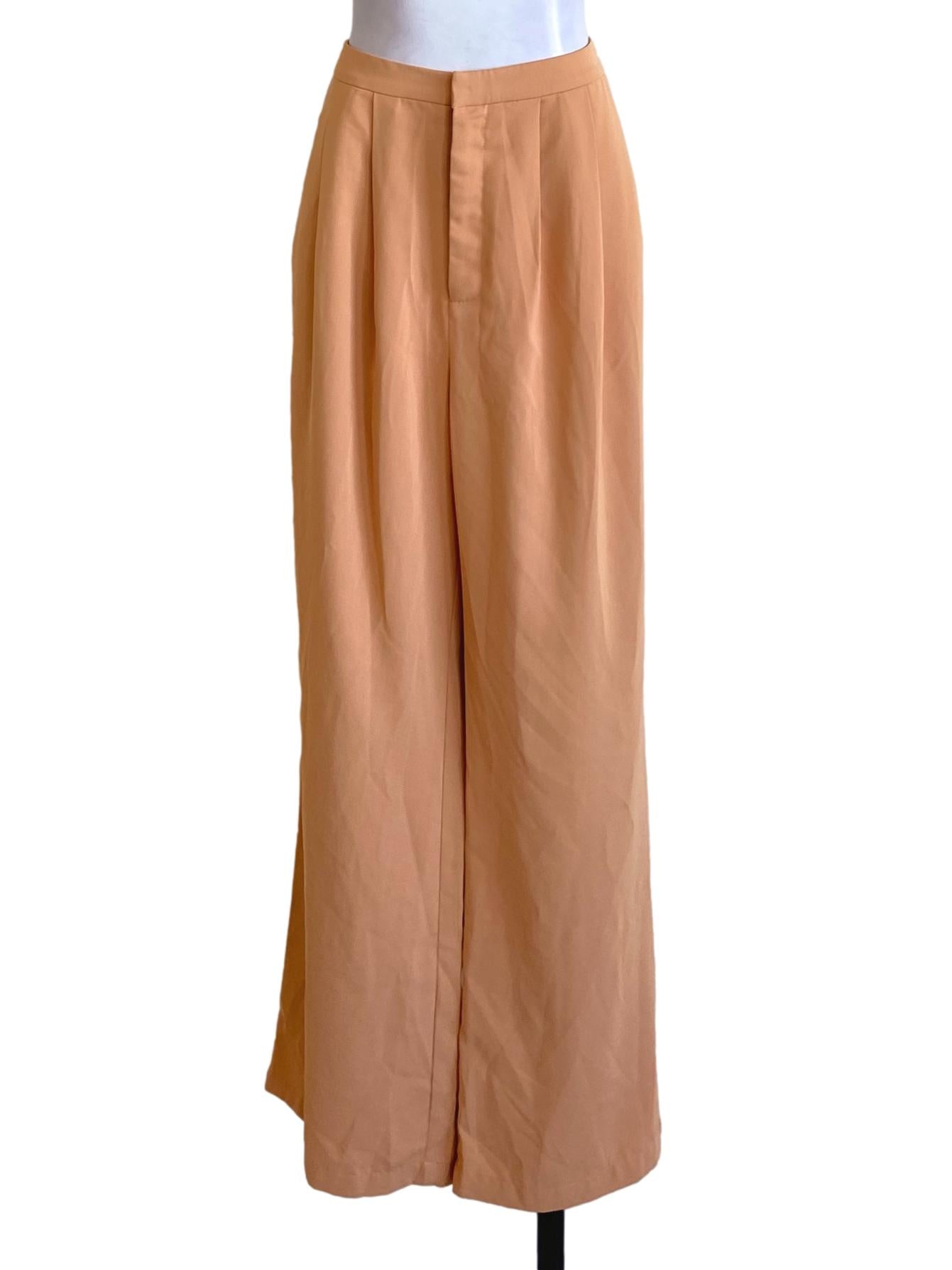 Fire Orange Loose Formal Pants TCL