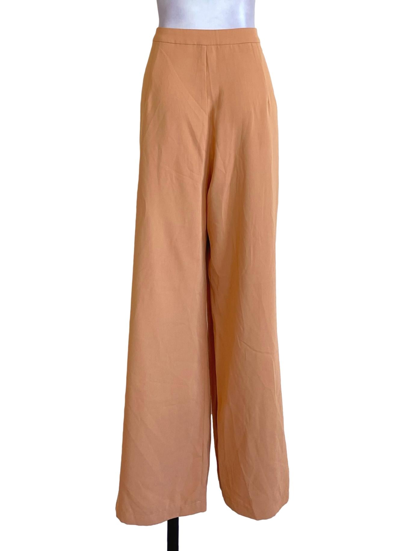Fire Orange Loose Formal Pants TCL