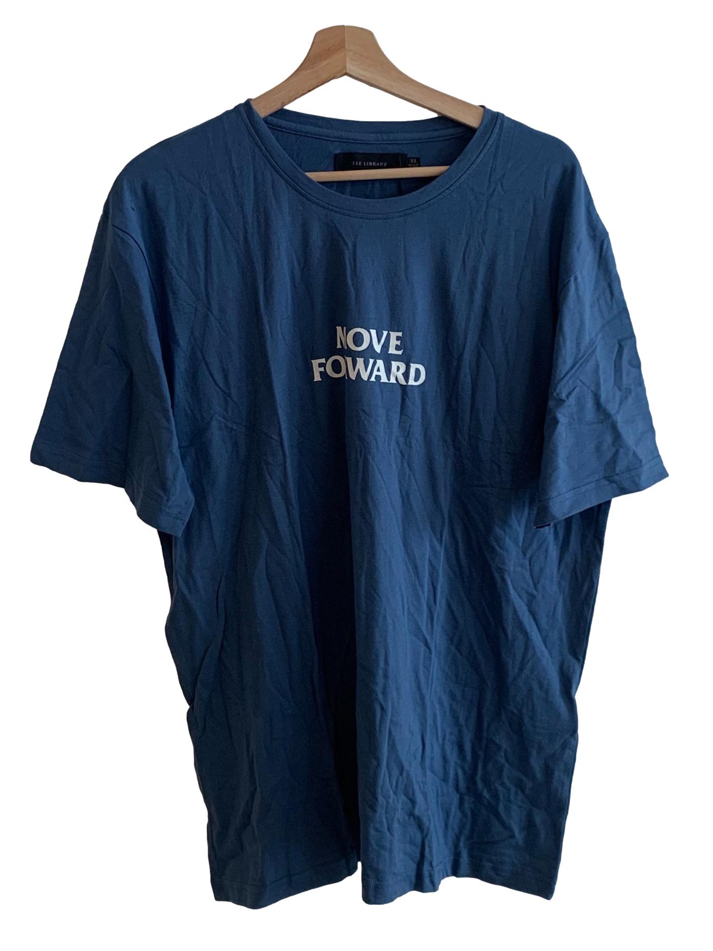 Blue Bateau Neckline T-Shirt
