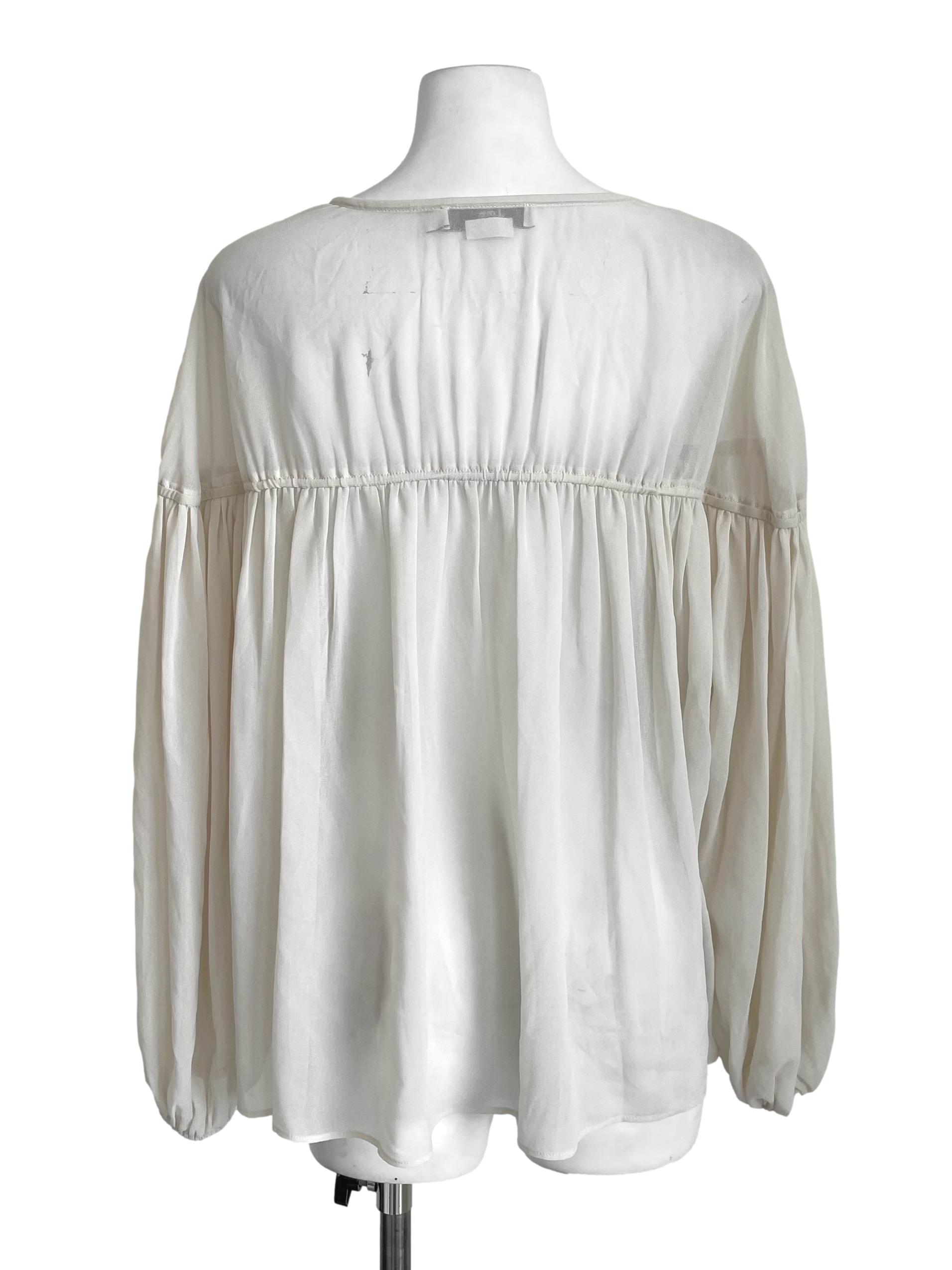 Parchment Draping Petite Chiffon Top LB