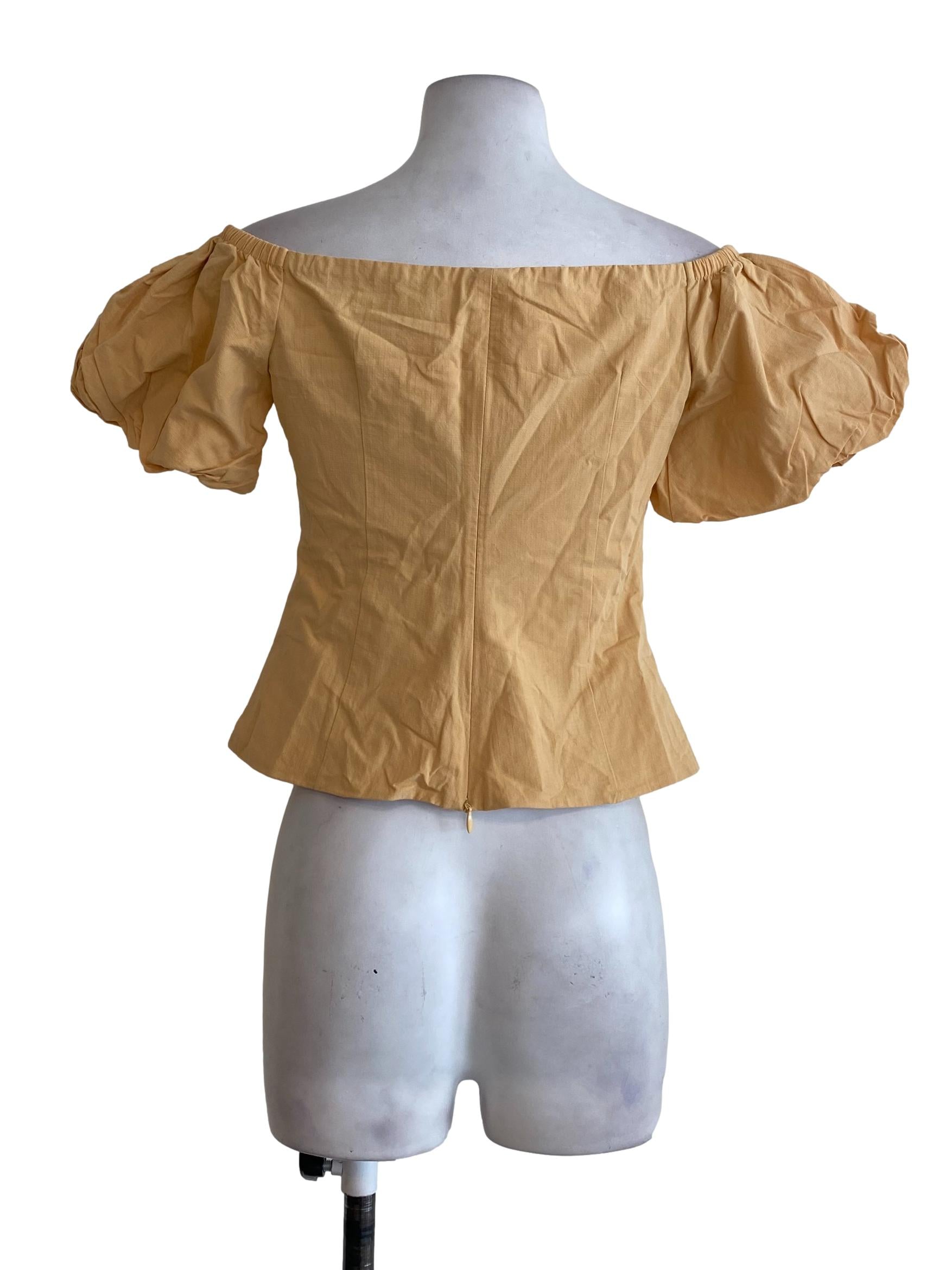 Yellow Windowpane Top