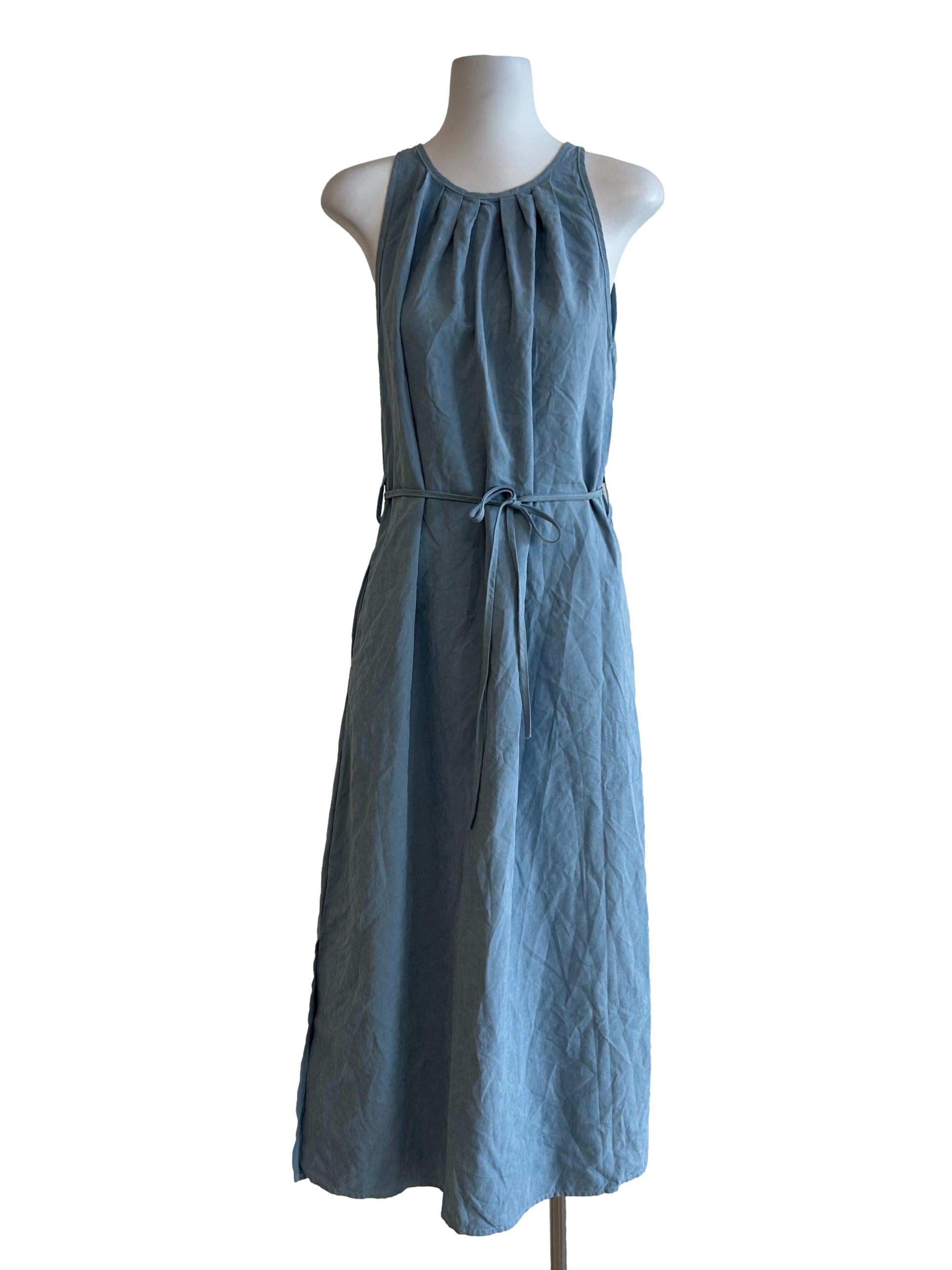 Cloud Wash Blue Sleeveless Dress