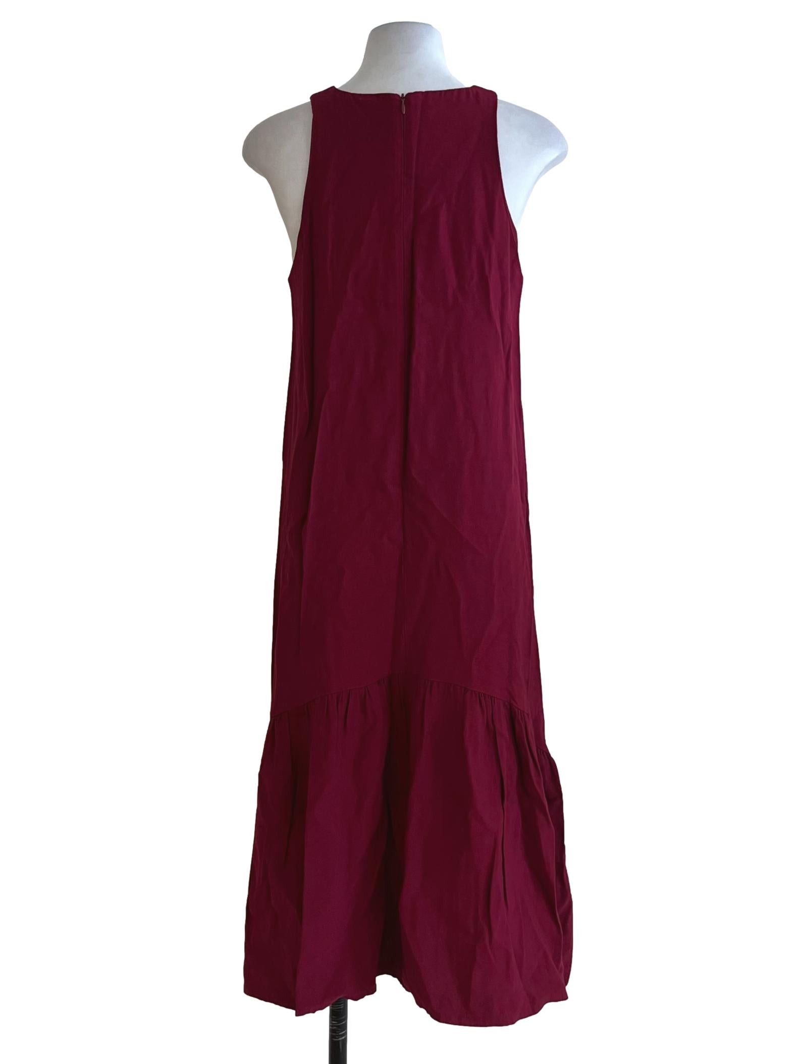 Jam Purple Jewel Neckline Shift Dress
