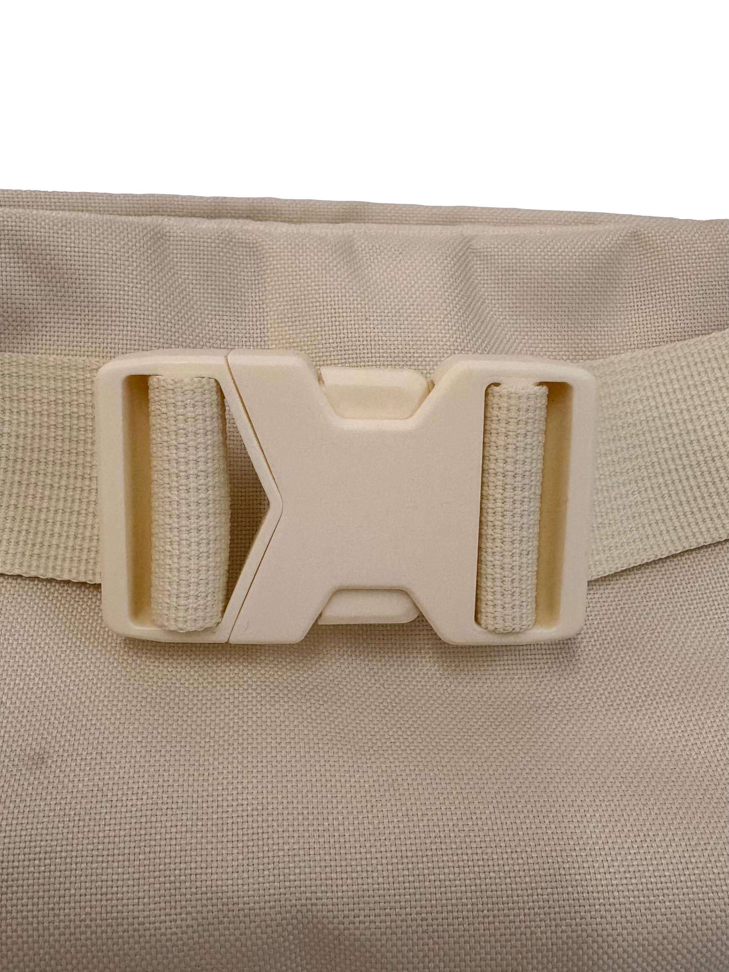Cream Canvas Heritage Hip Pack