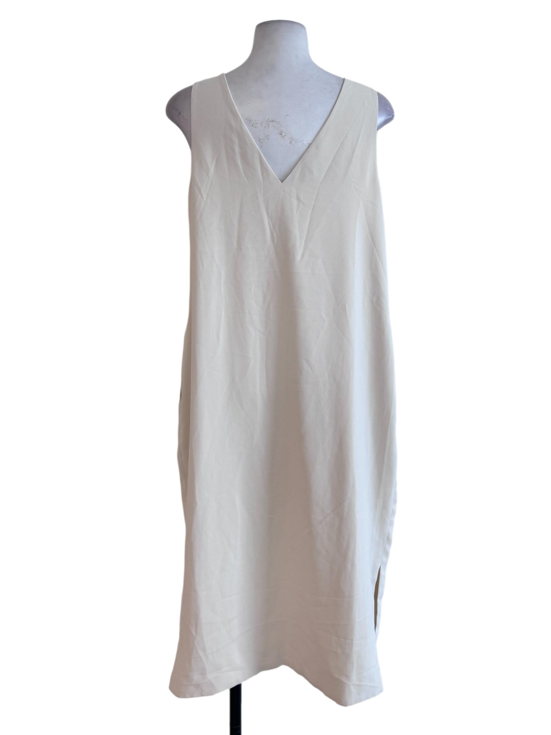 Eggnog V Neck Dress OSN
