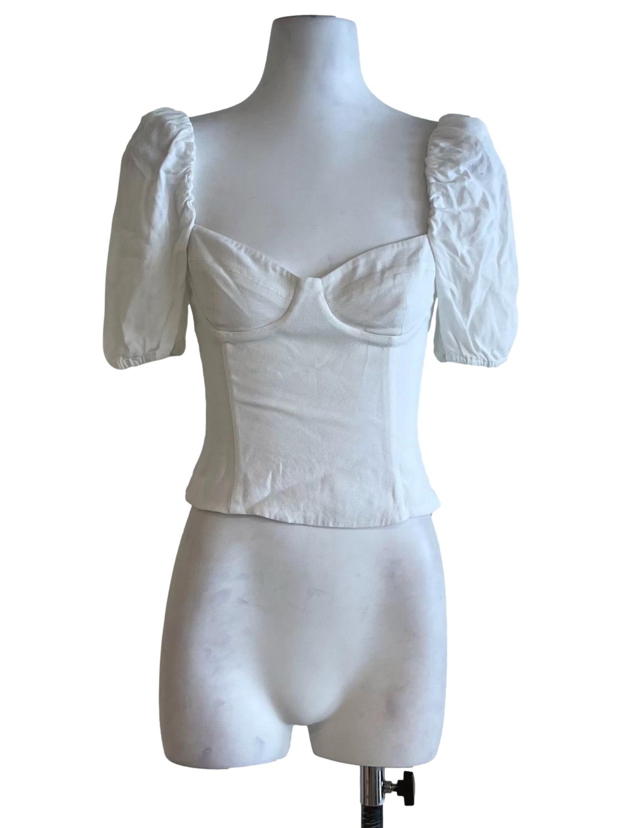 White Plain Blouse
