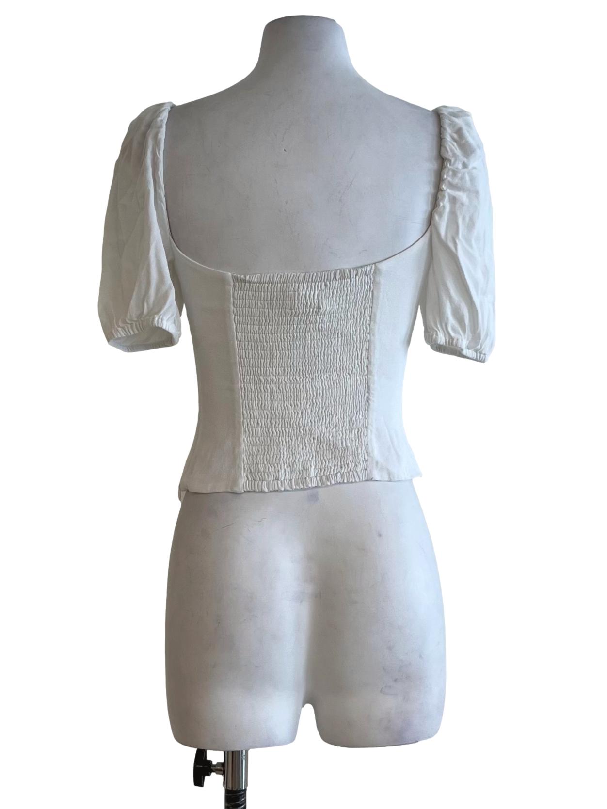 White Plain Blouse