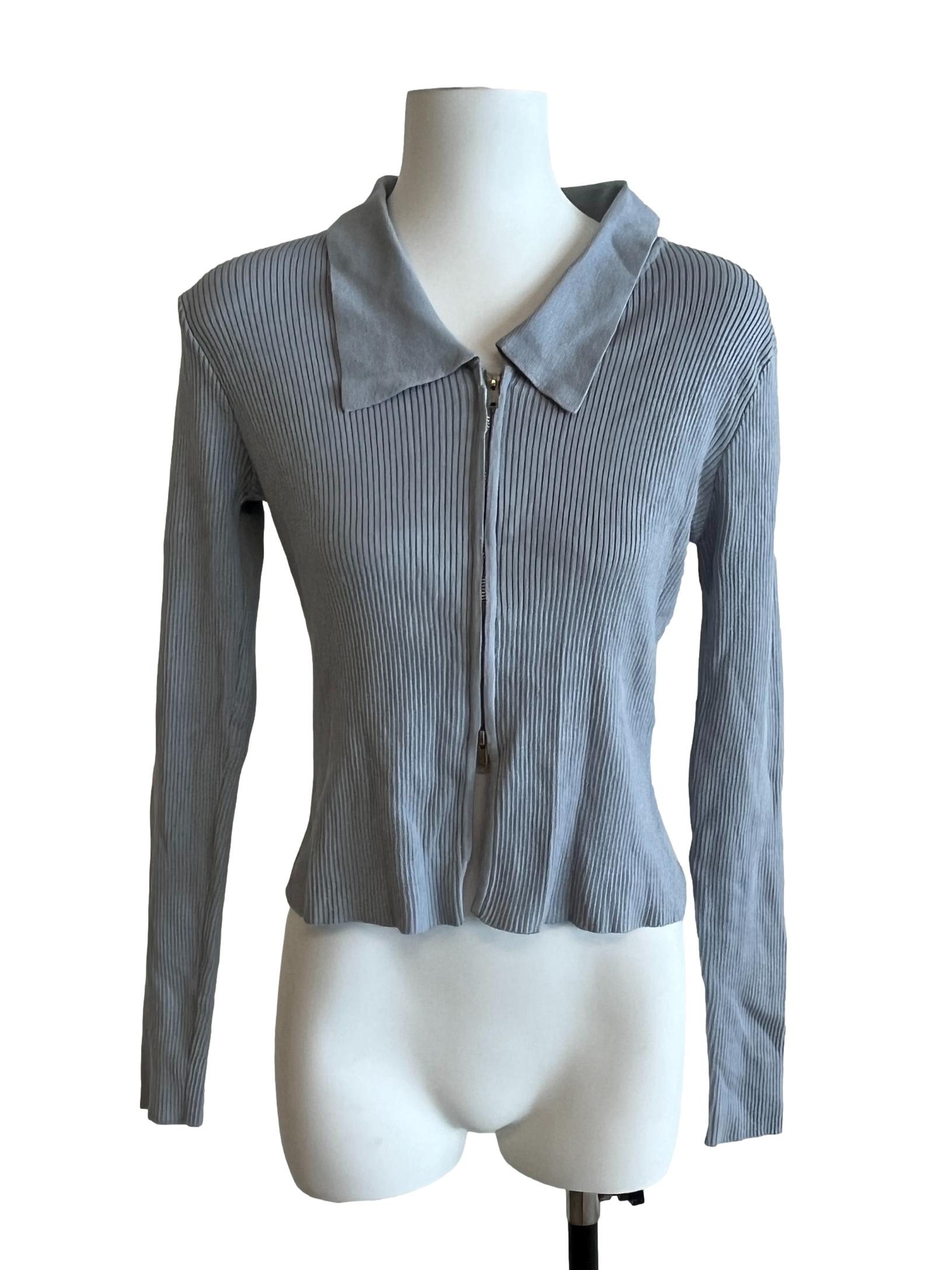 Sapphire Blue V-Neck Top TEM