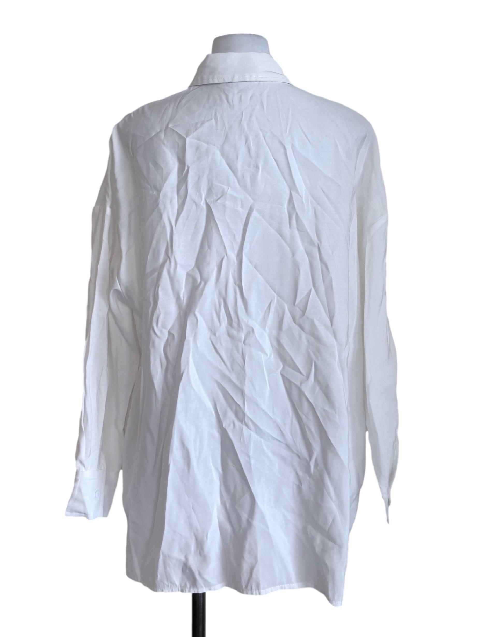 White Oversized Shirt Dress TTR