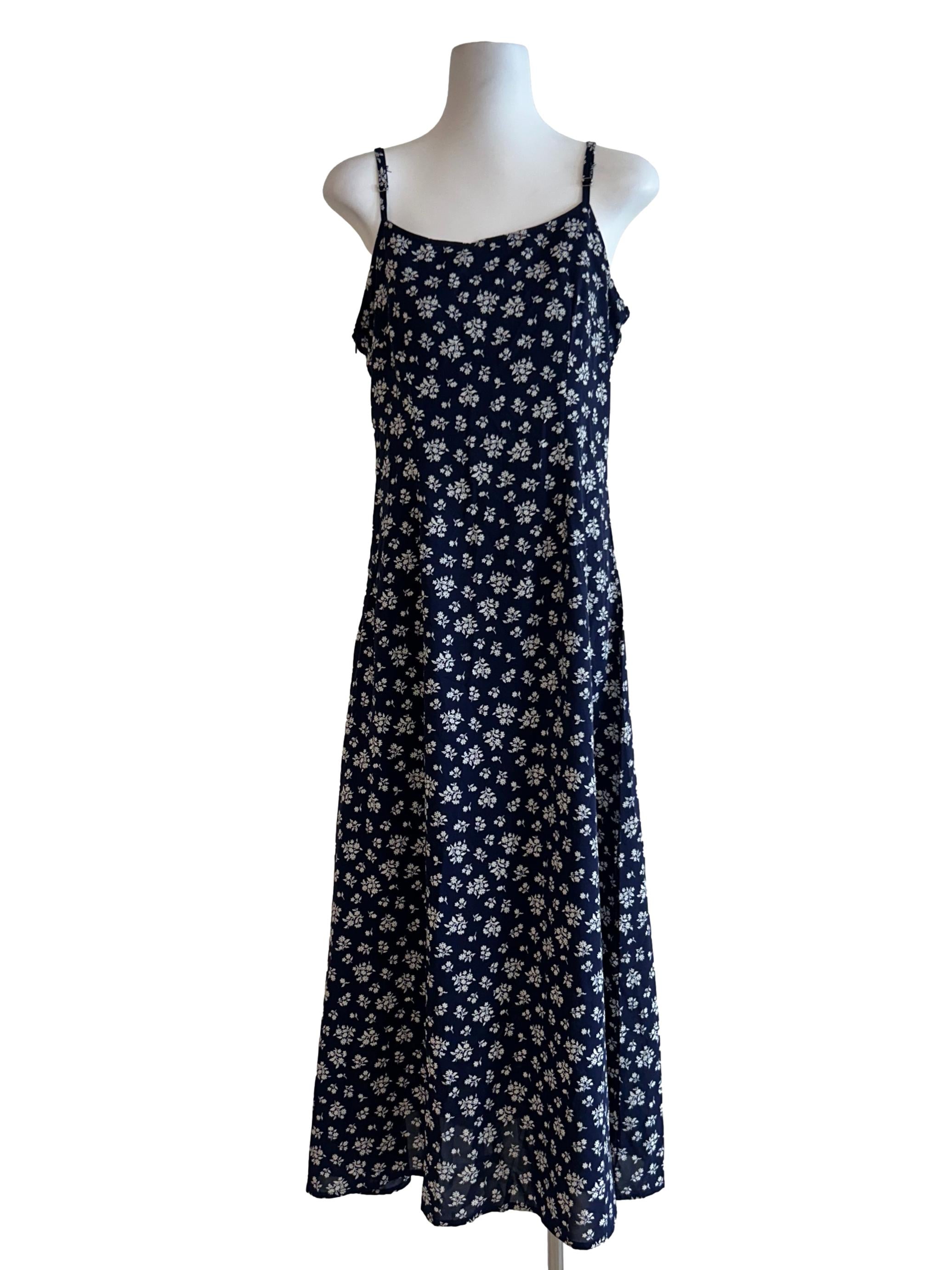 Blue Floral Cami Maxi Dress