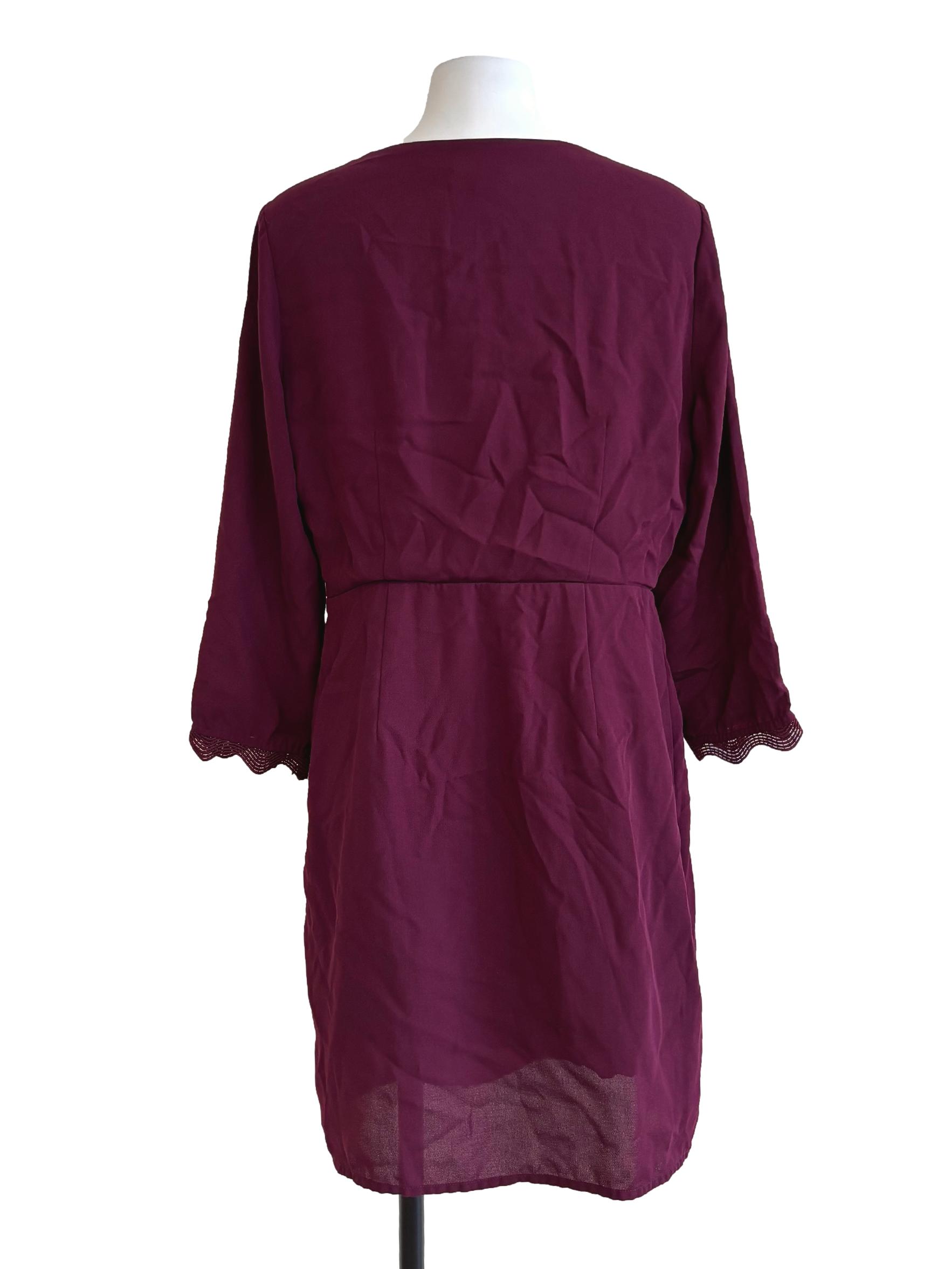 Plum Purple Long Sleeve Dress