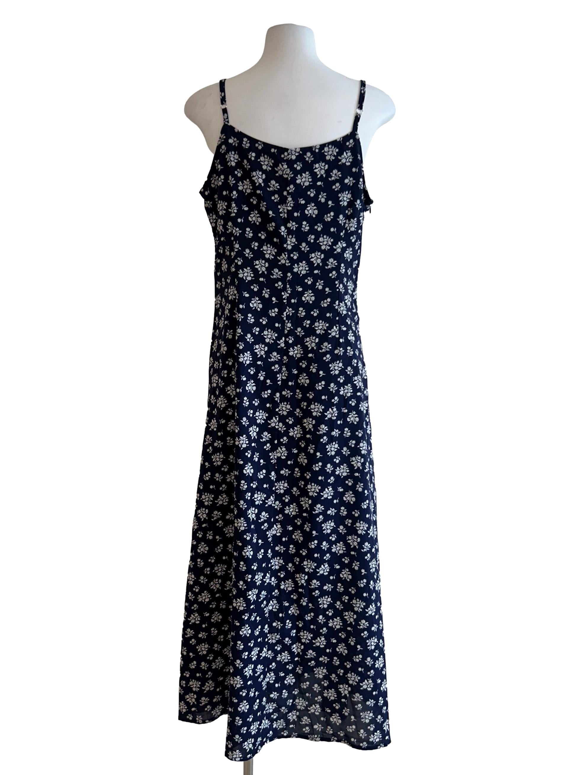 Blue Floral Cami Maxi Dress