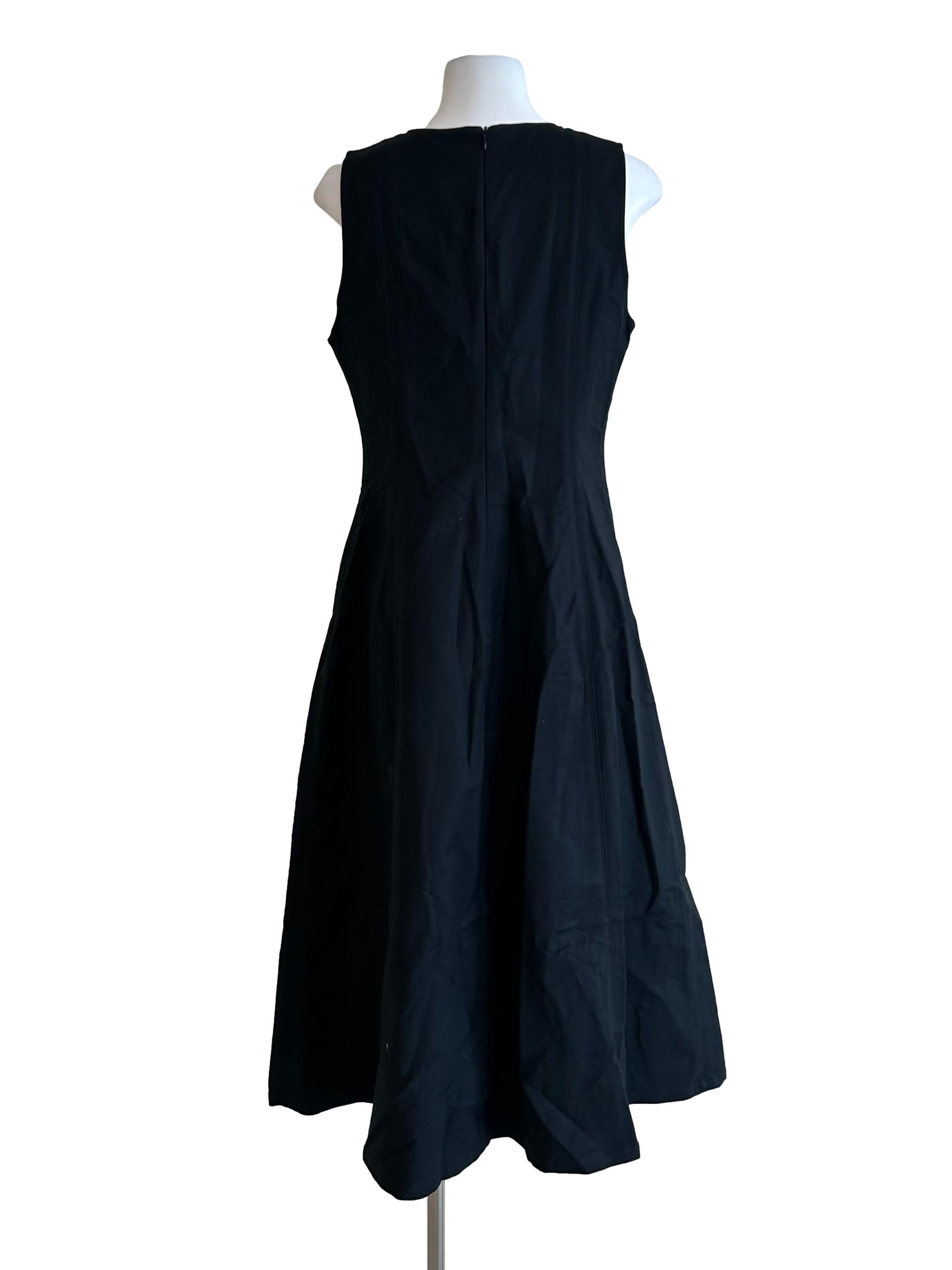 Black Sleeveless Midi Dress