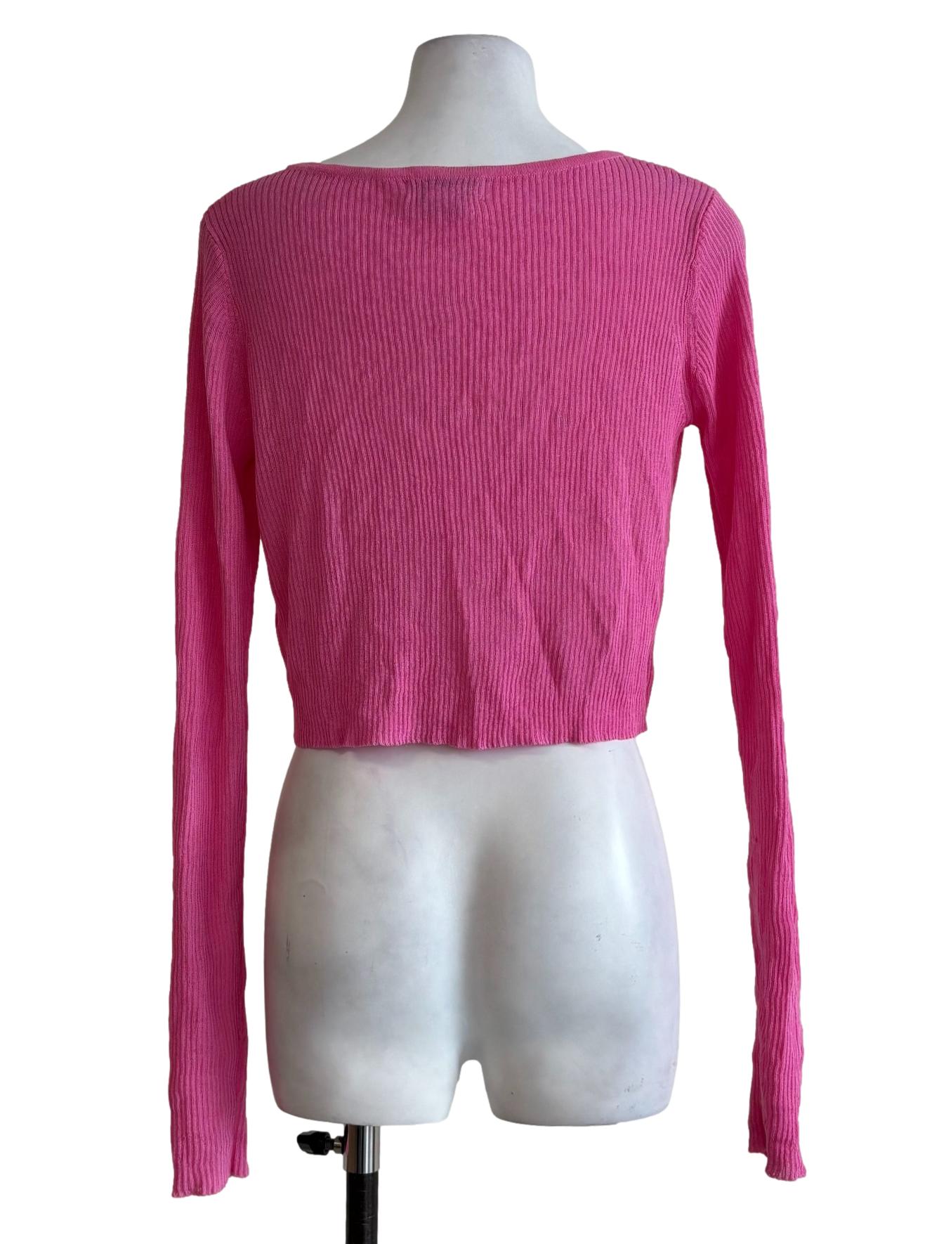 Fuschia Pink Longsleeve Cardigan
