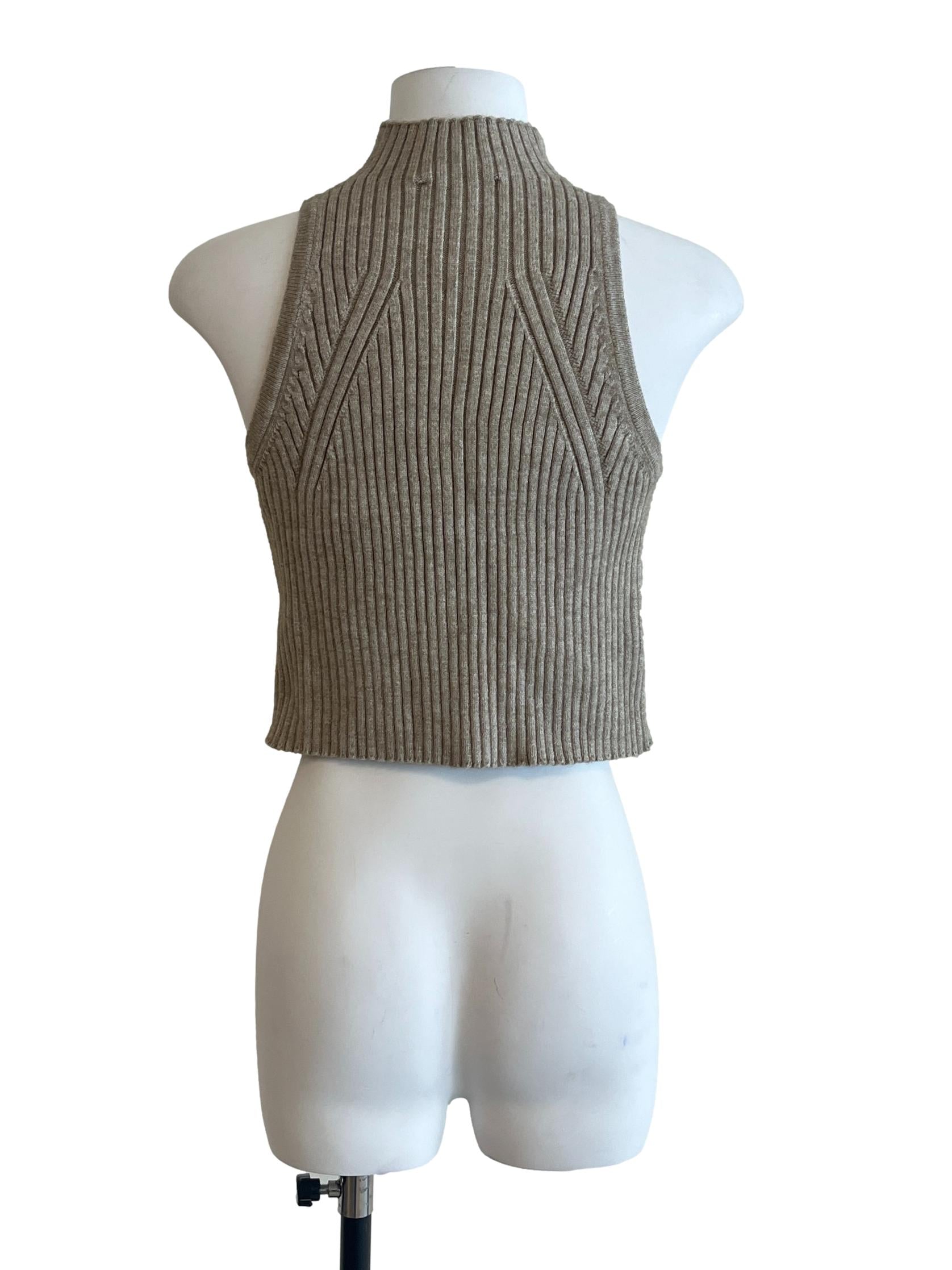 Tortilla Brown High Neck Sleeveless LB