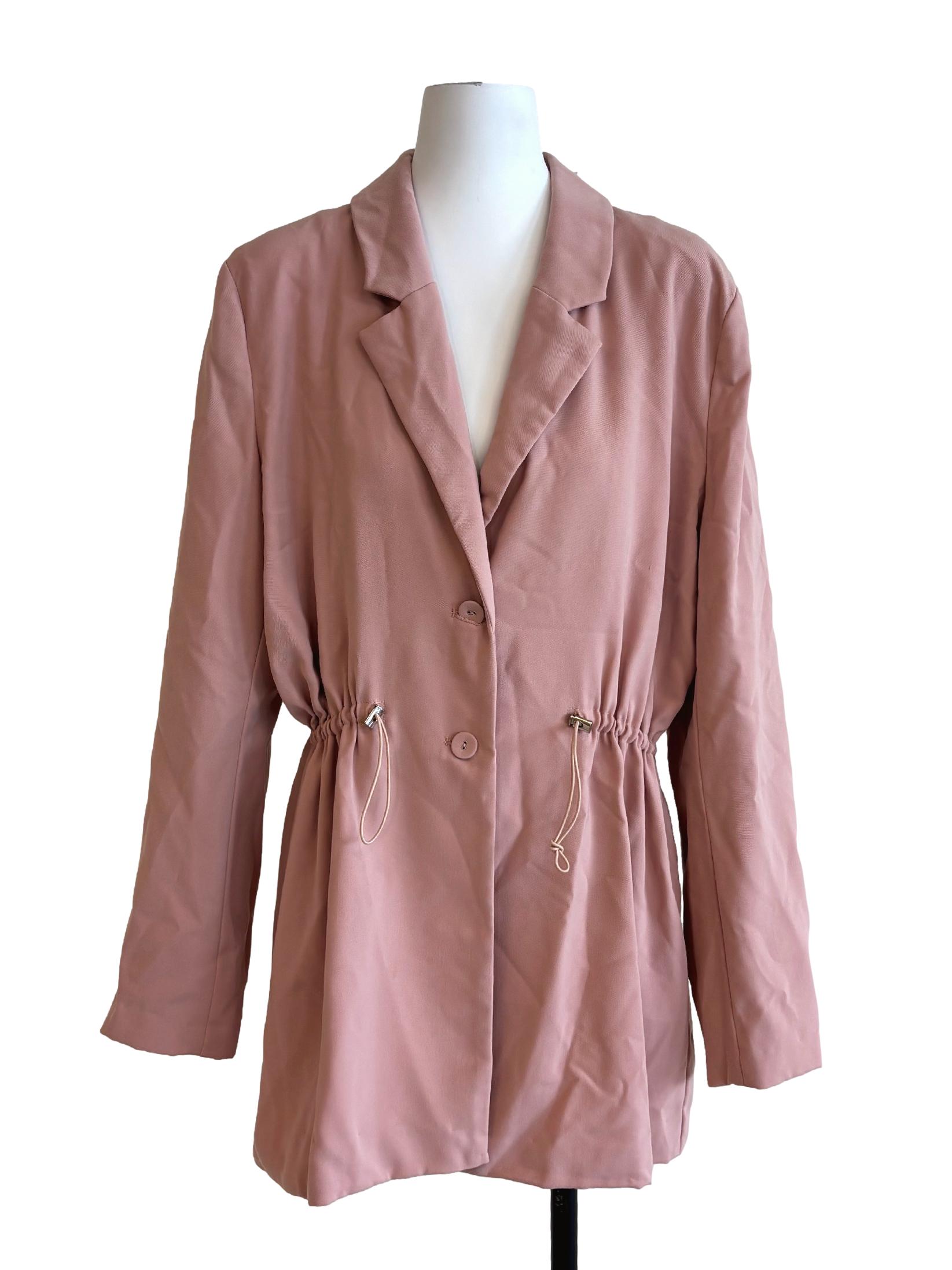 Melon Pink Scrunch Jacket