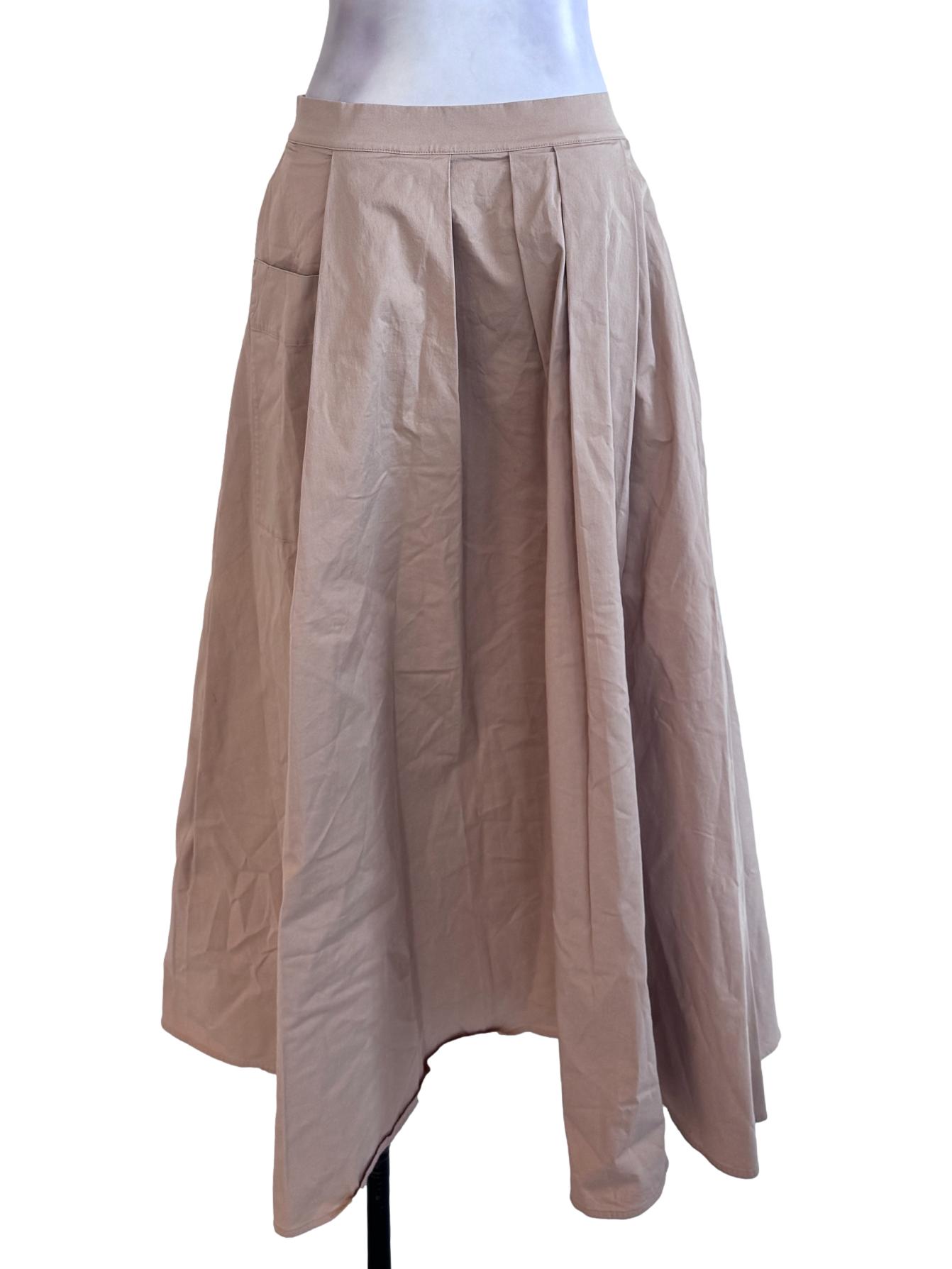 Tortilla Brown Buttoned Skirts