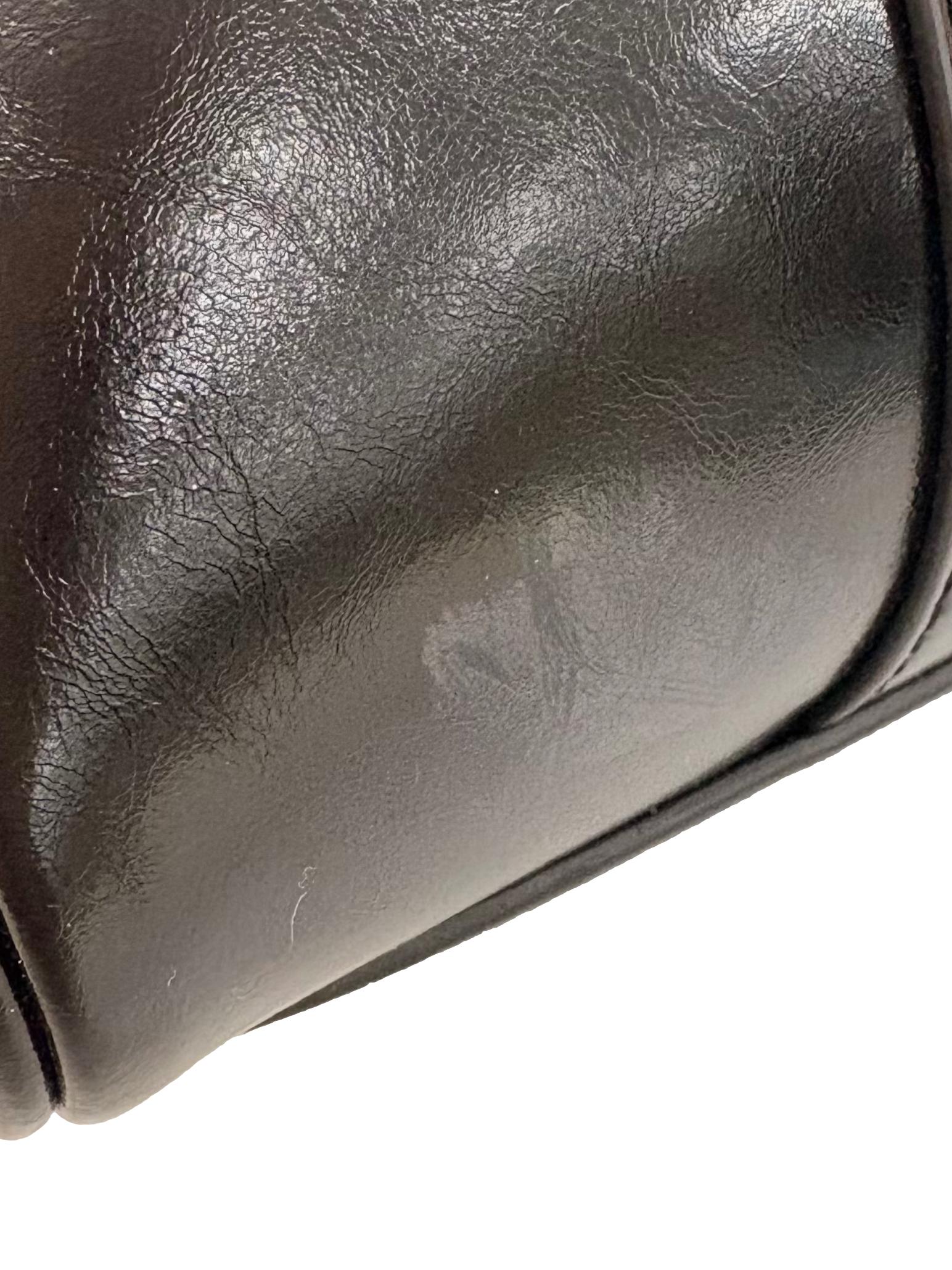 Black Deft Vegan Leather Bag