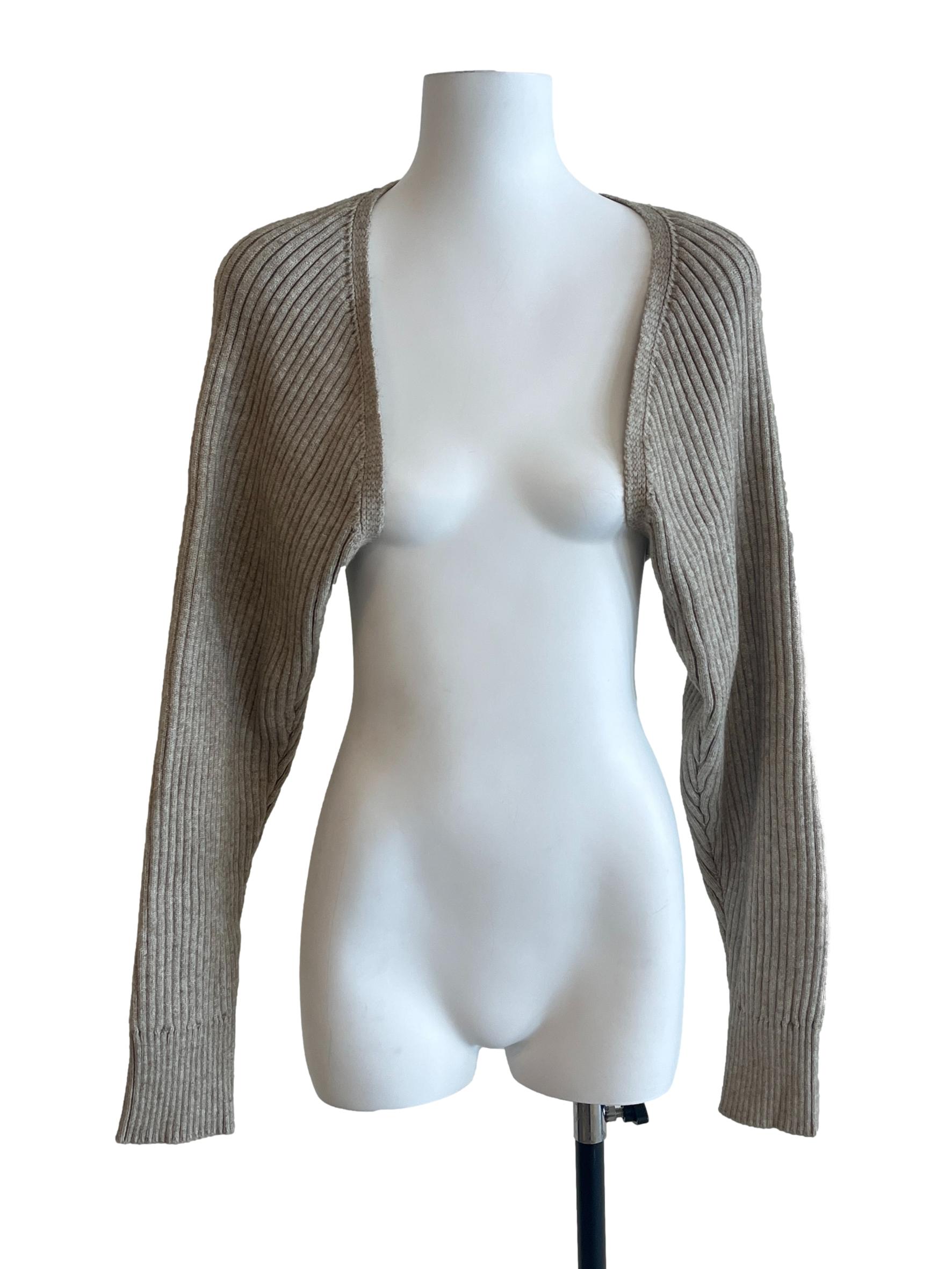 Tortilla Brown Cropped Cardigan LB