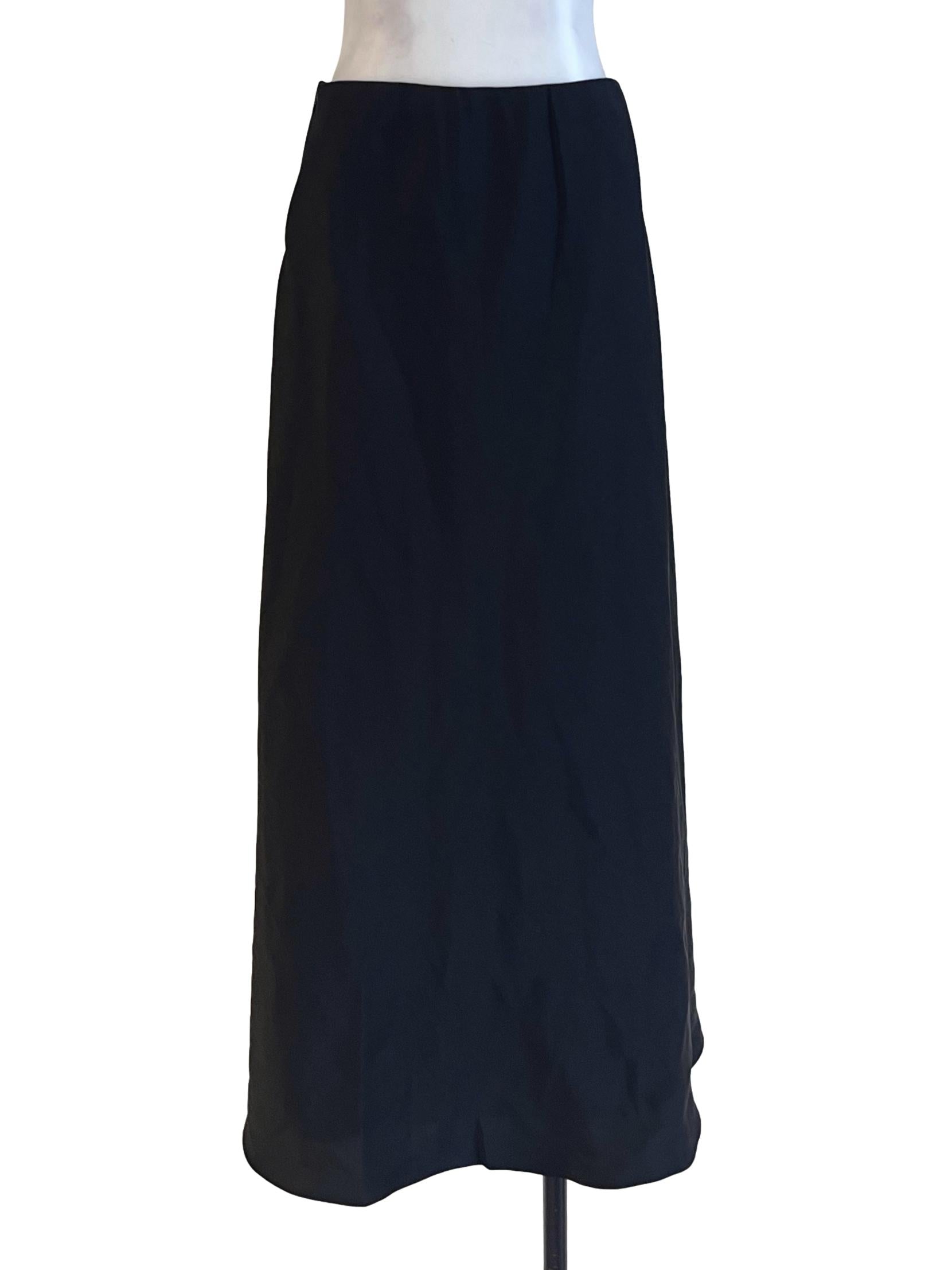 Black Pencil Long Skirt