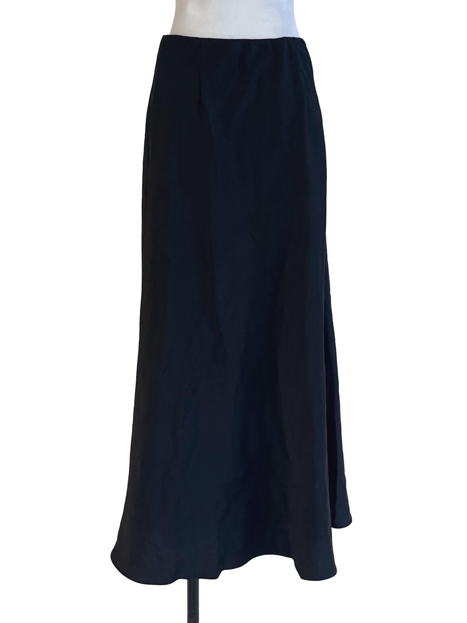 Black Pencil Long Skirt