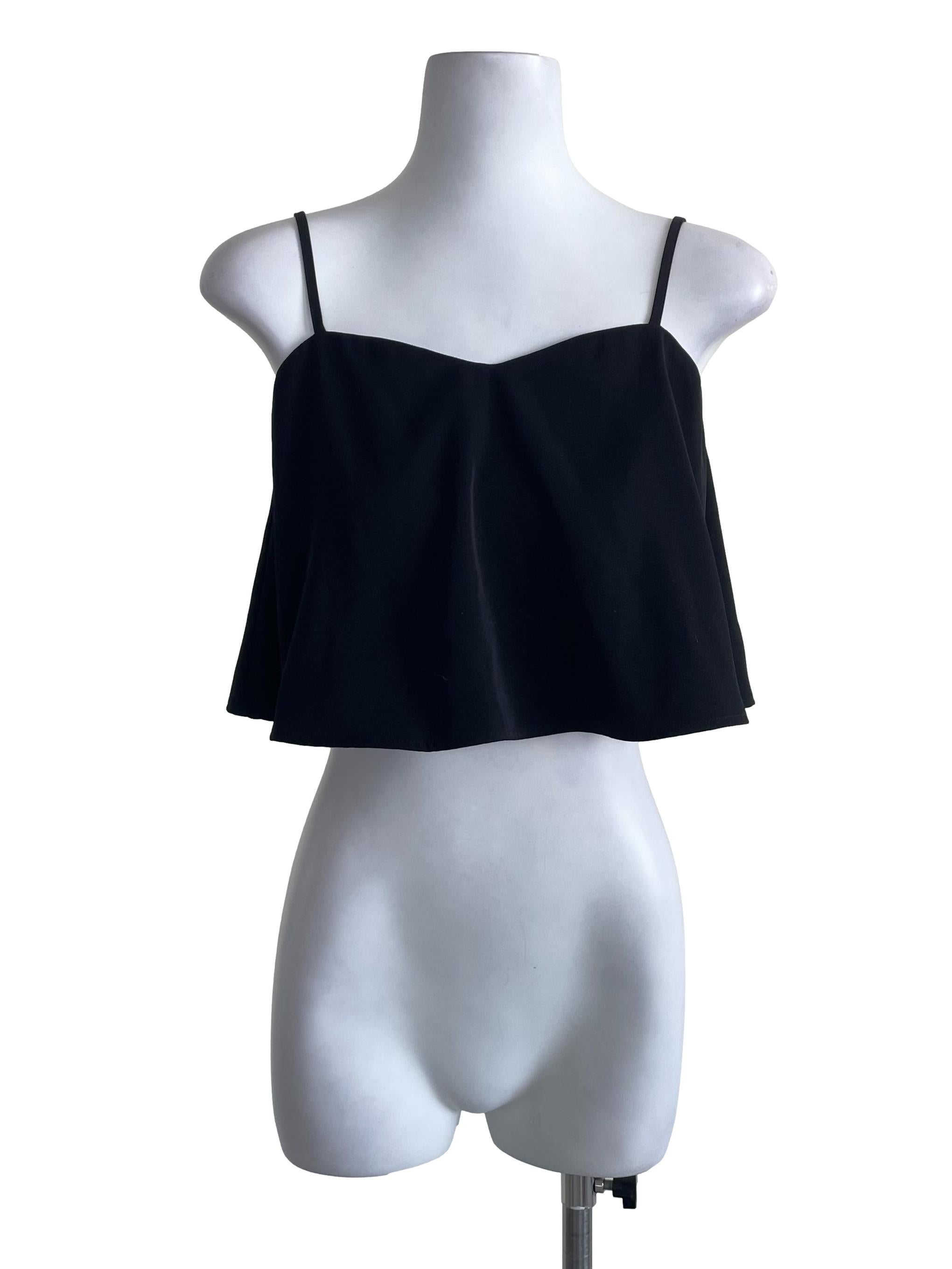 Black Flowy Tube Top