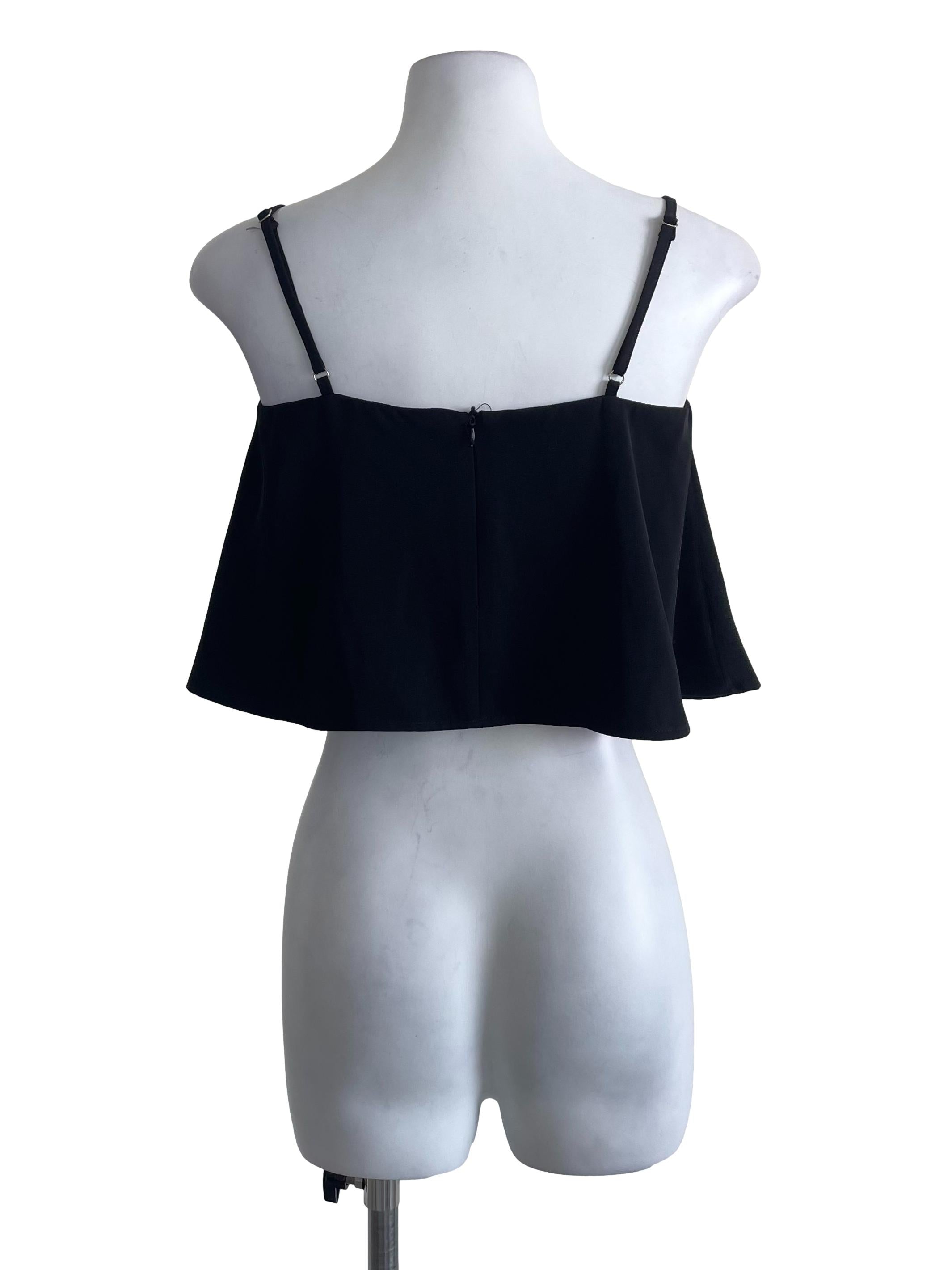 Black Flowy Tube Top