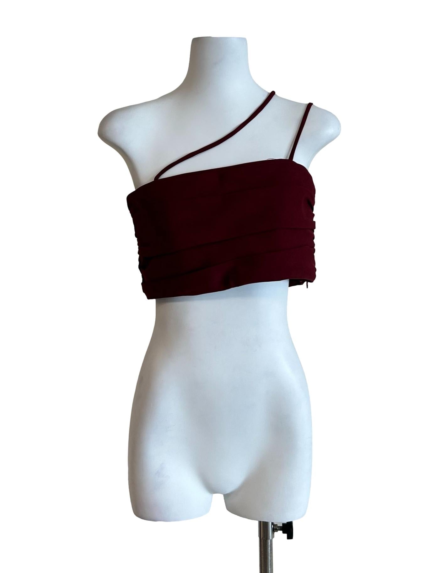 Ruby Red Pleated Cami Top