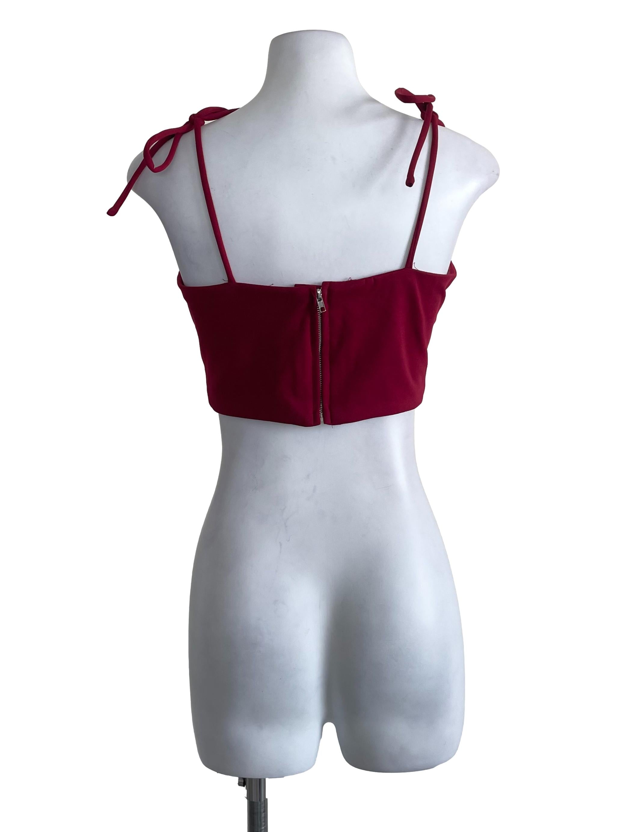 Berry Red Sweetheart Tube Top