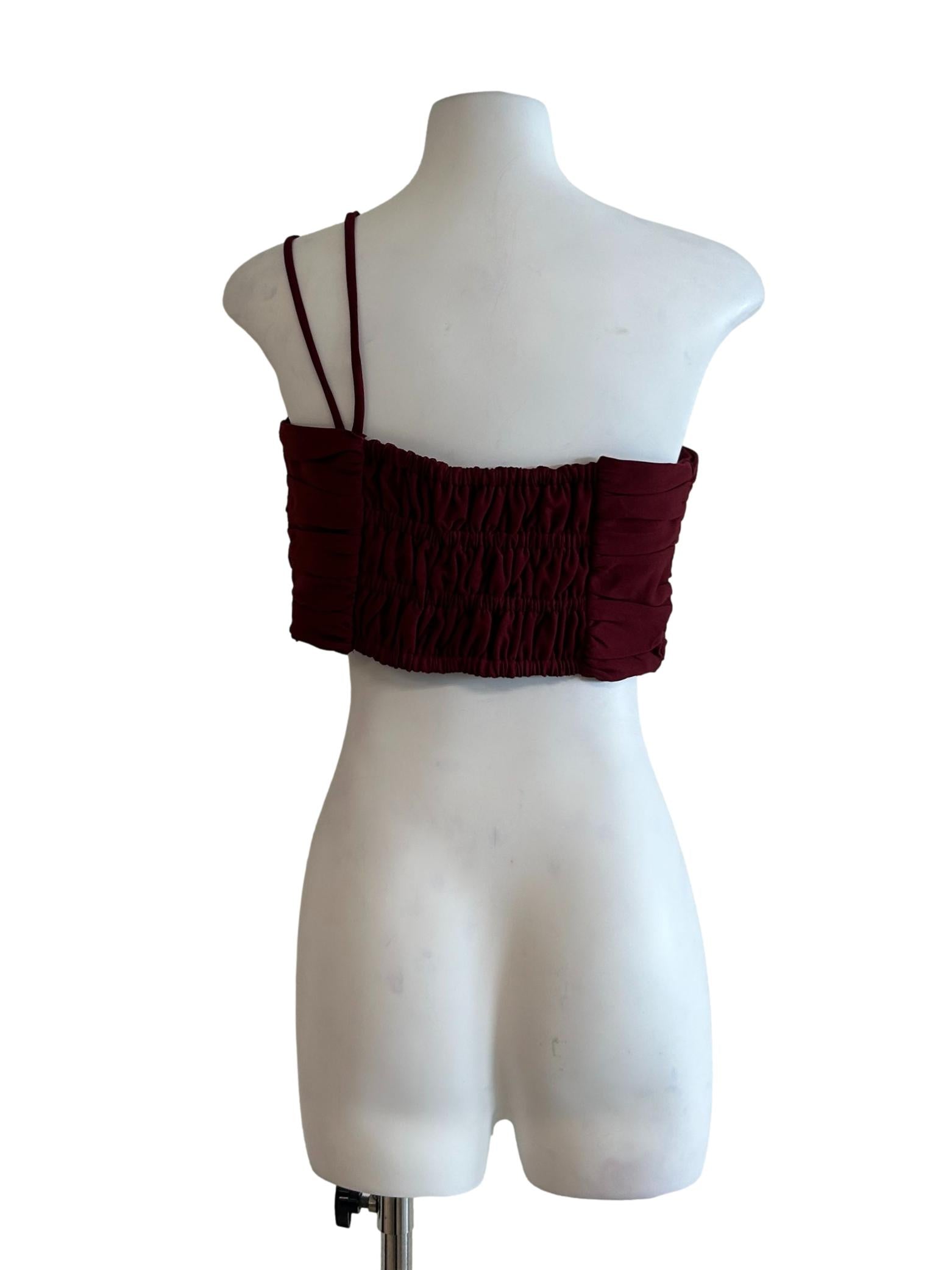 Ruby Red Pleated Cami Top