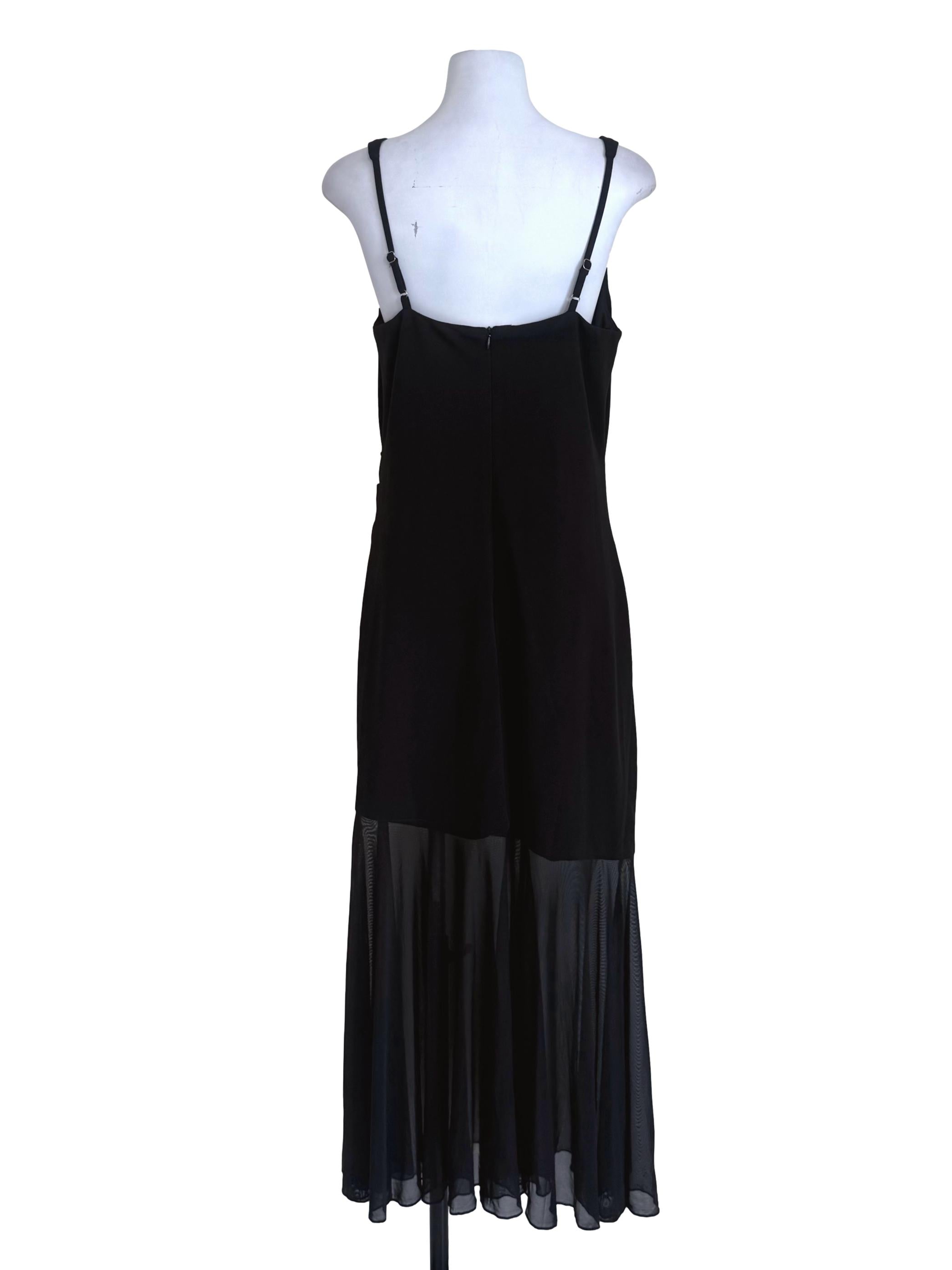 Black Draped Bodycon Dress