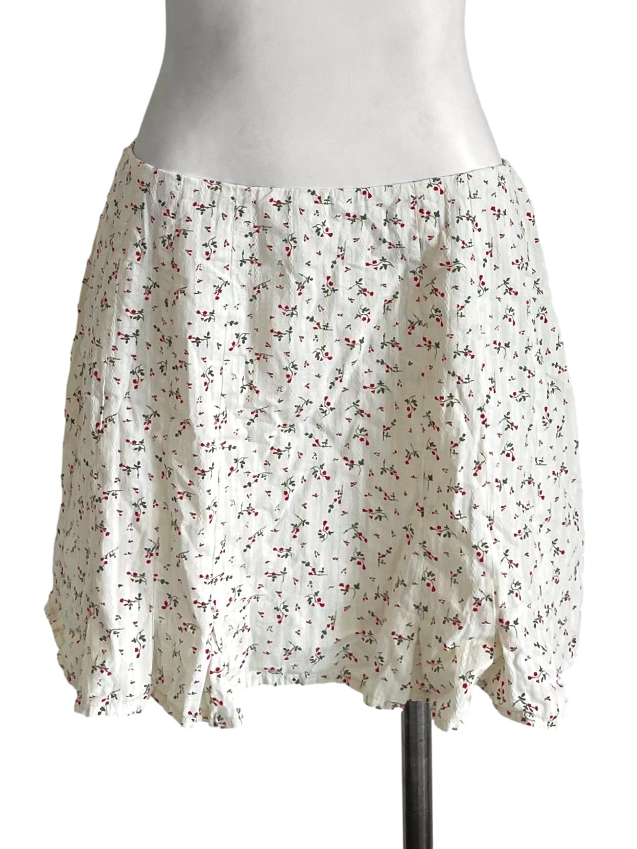 Alabaster Floral Lacy Mini Skirt TTR