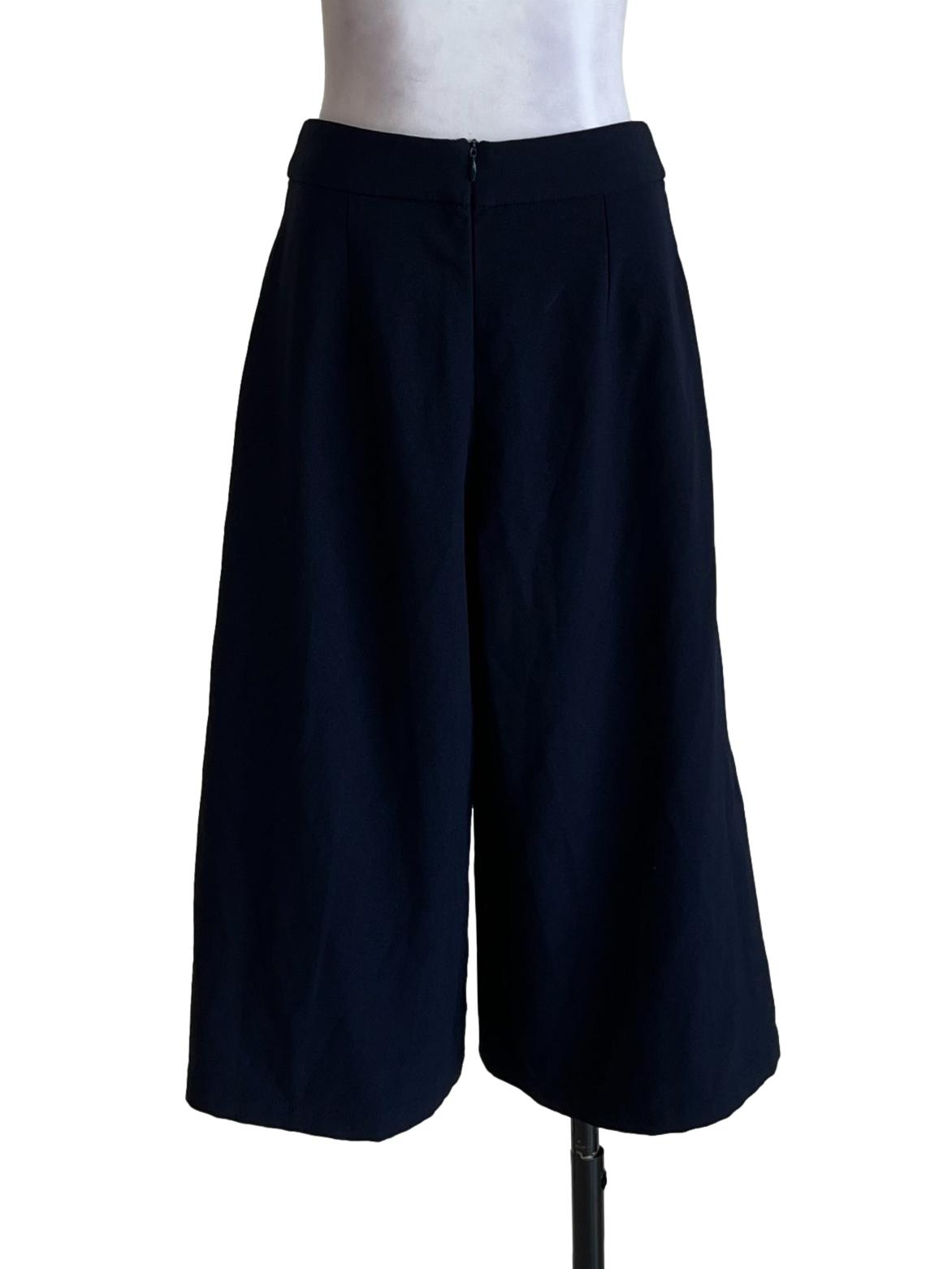 Navy Blue Culottes Pants