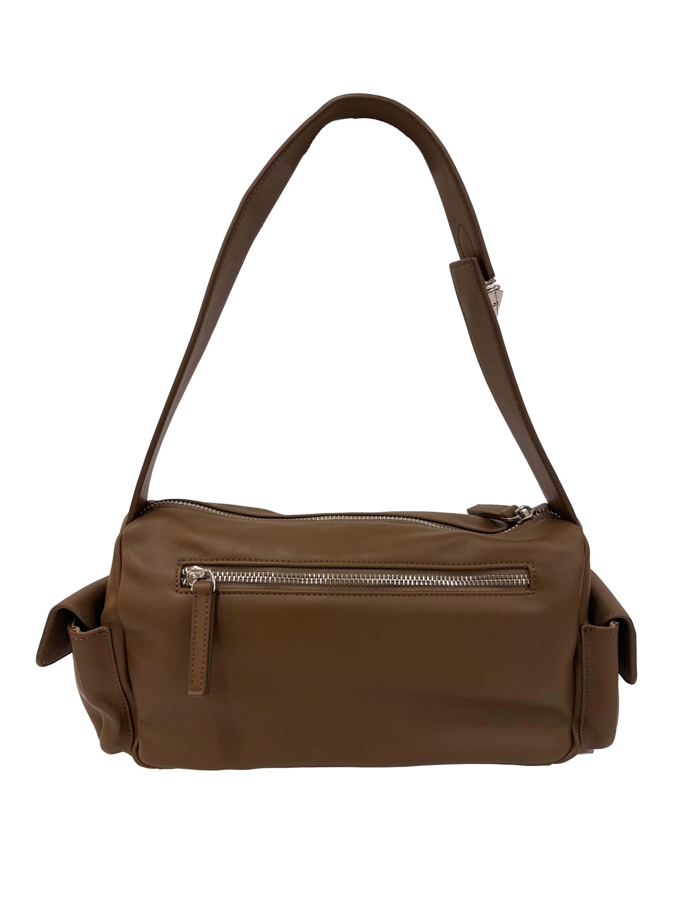 Hojicha Brown Agnes Utility Shoulder Bag