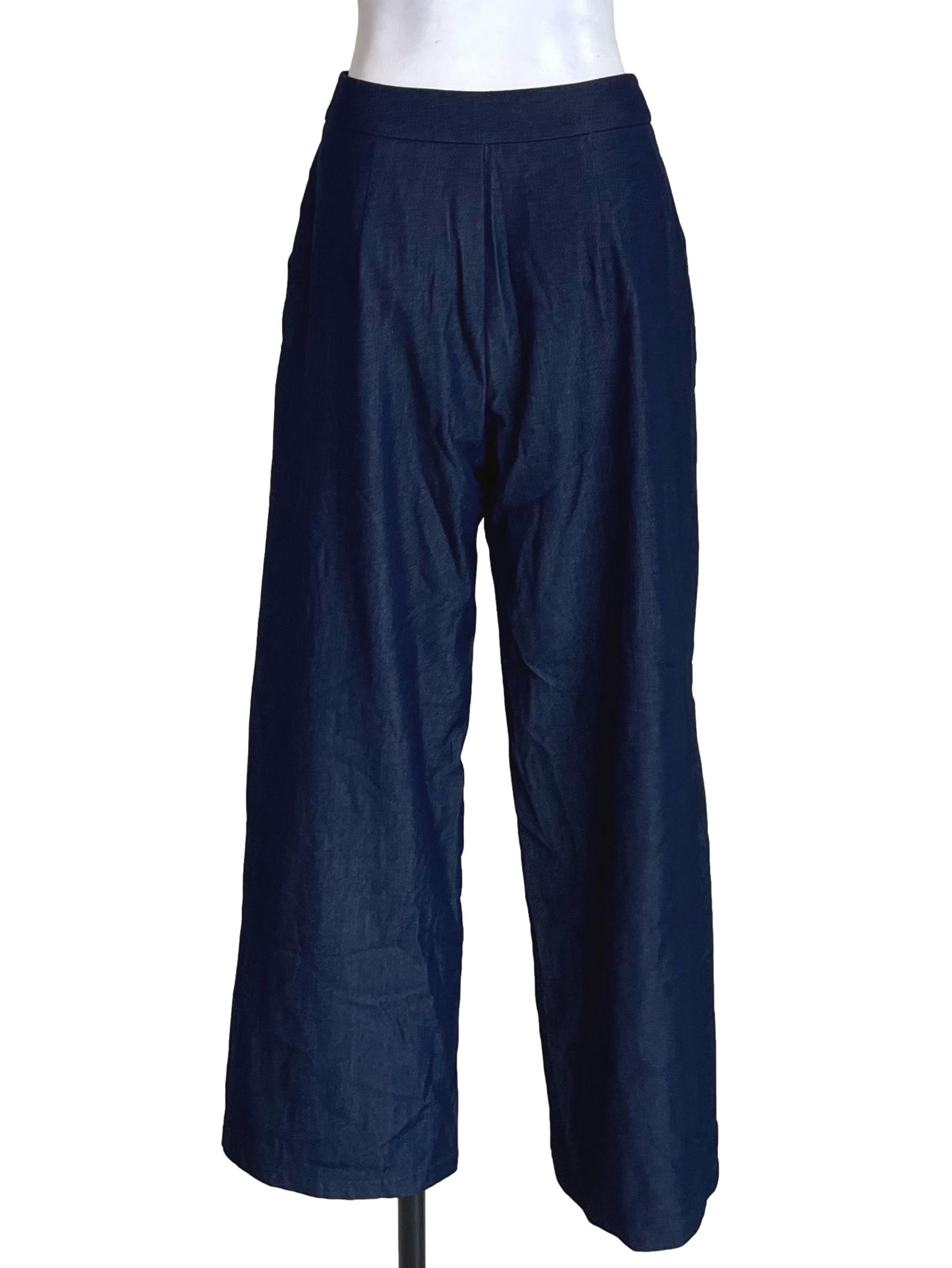 Dark Blue Straight Pants