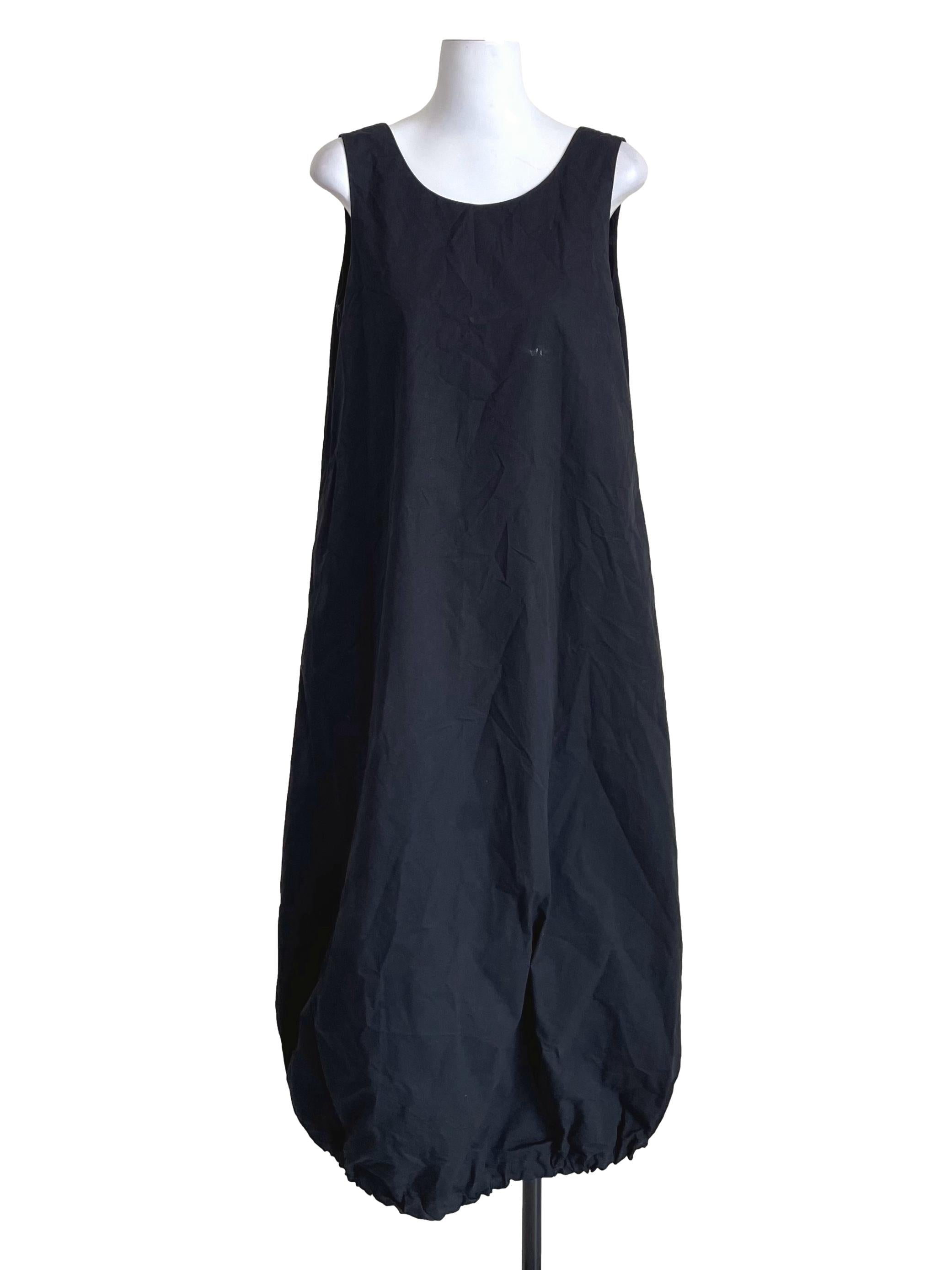 Black Baggy Sleeveless Dress