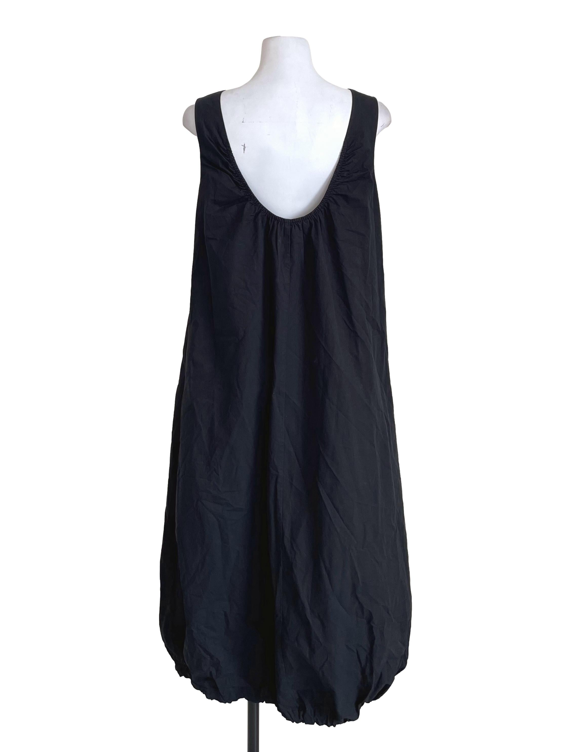 Black Baggy Sleeveless Dress