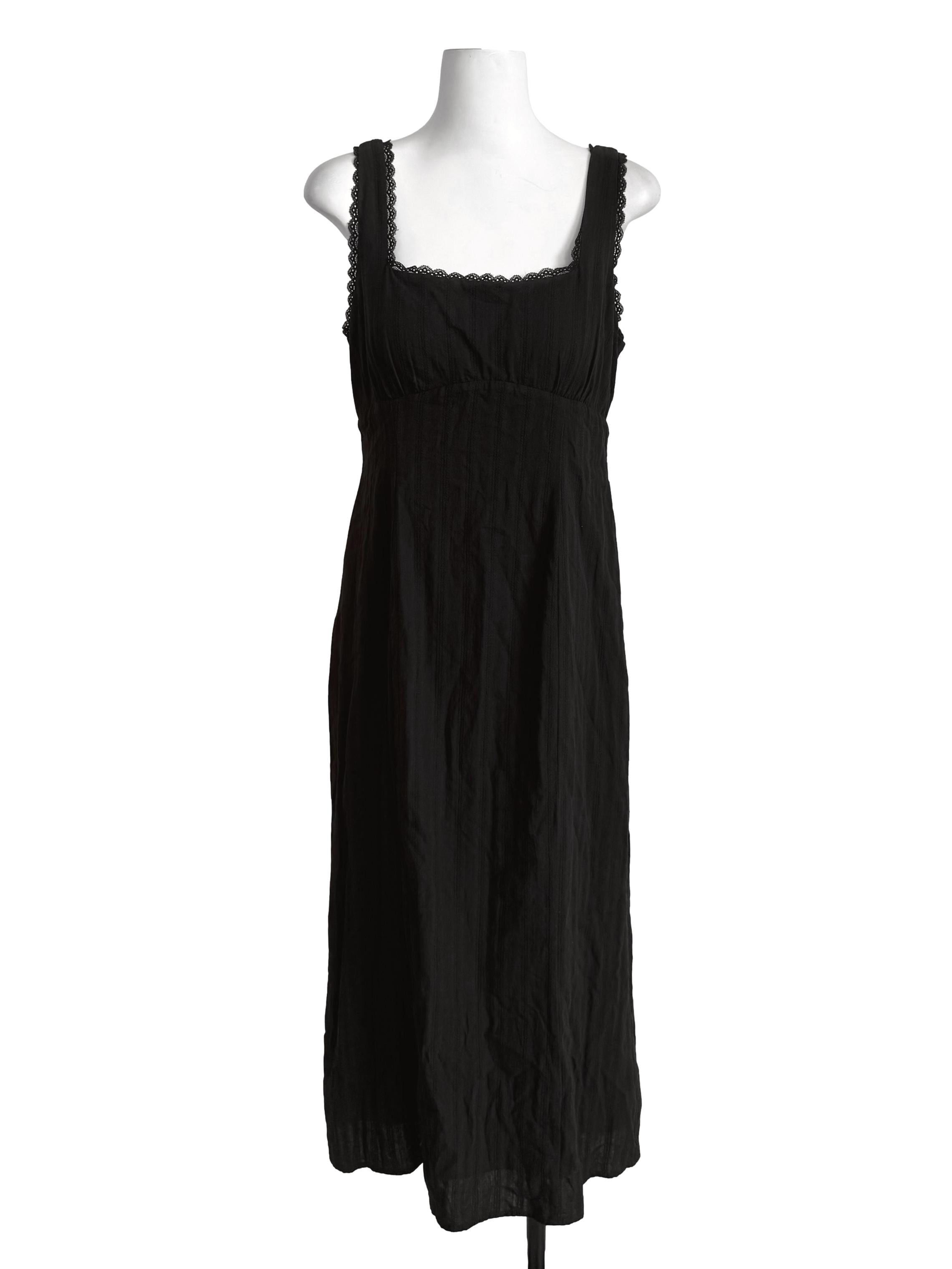 Black Lacy Coquette Sheath Dress