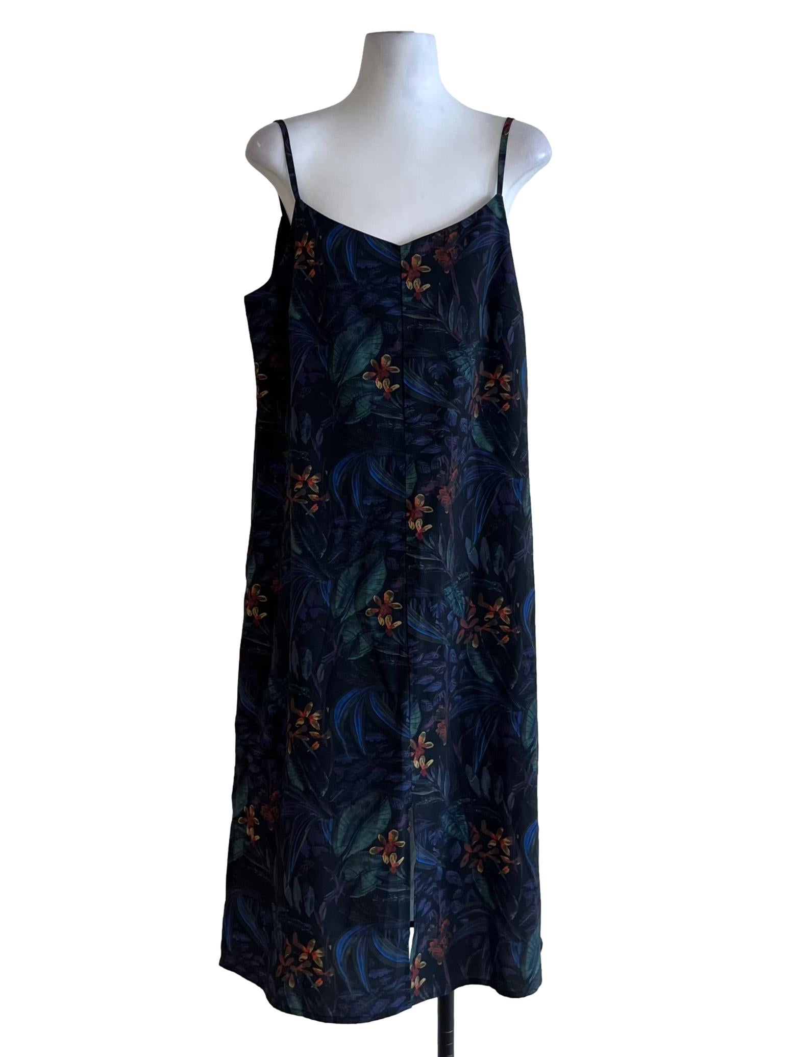 Black Floral Shift Dress