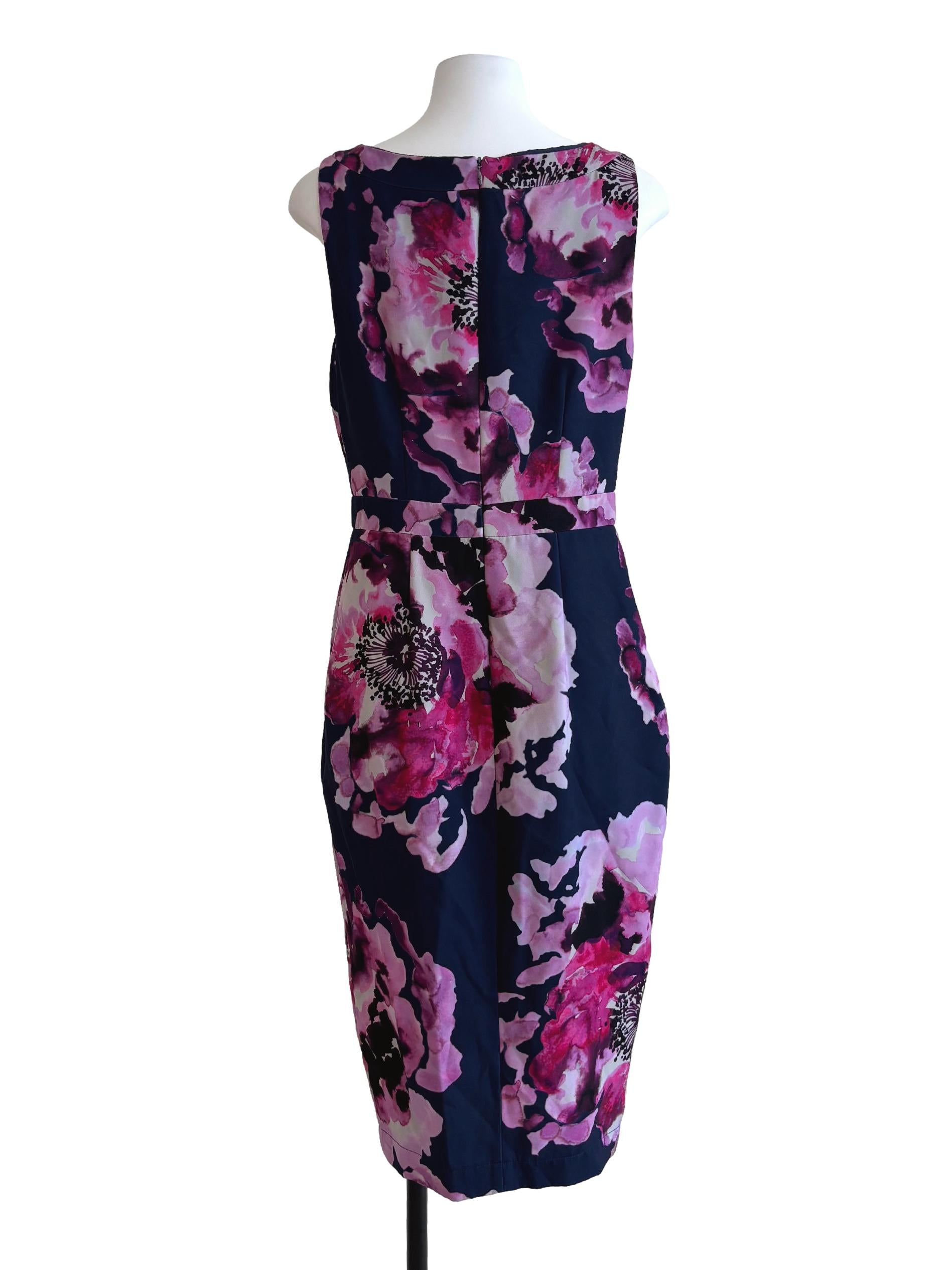 Navy Blue Mulberry Pencil Dress