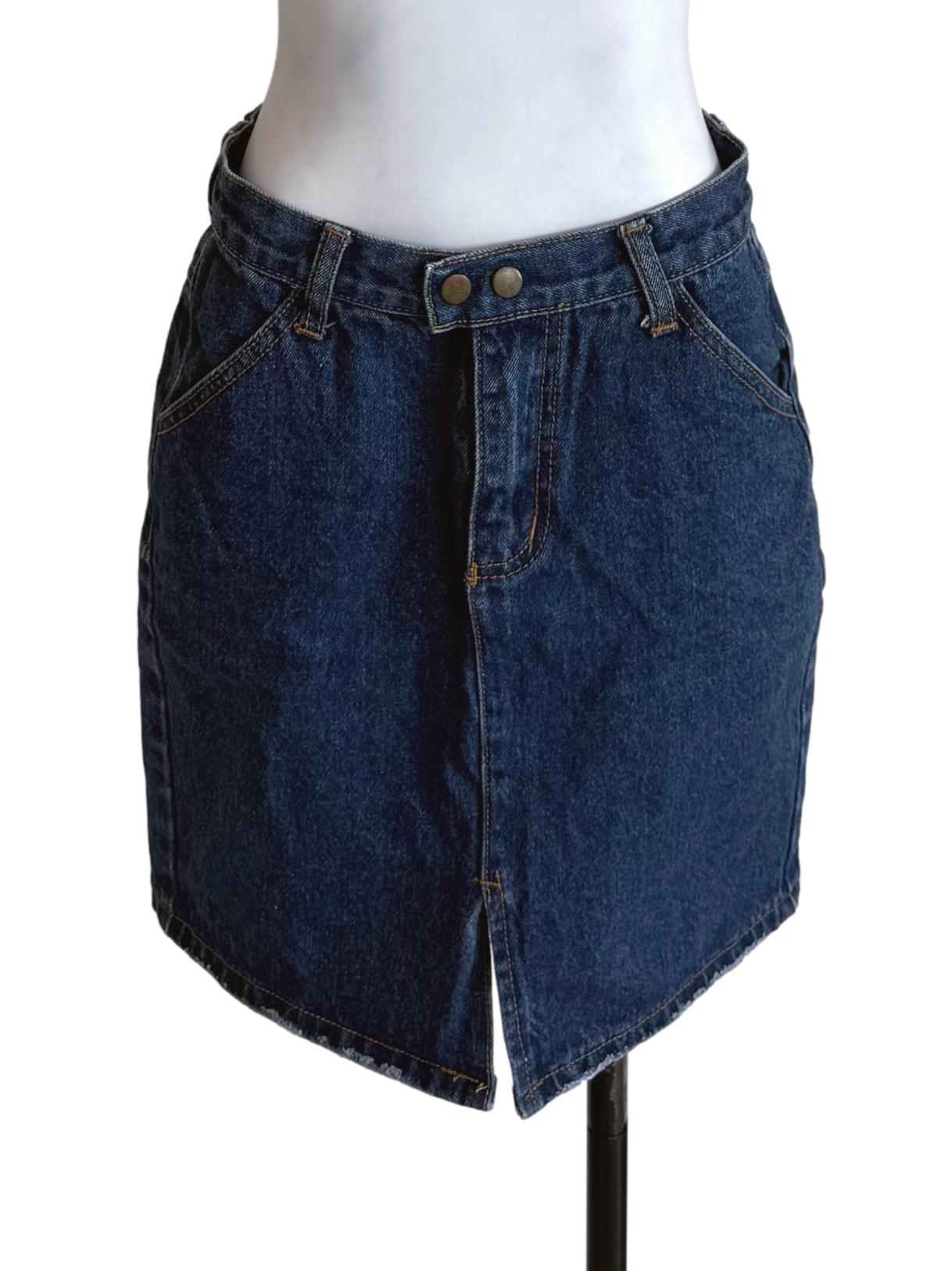 Blue Pencil Jean Skirt