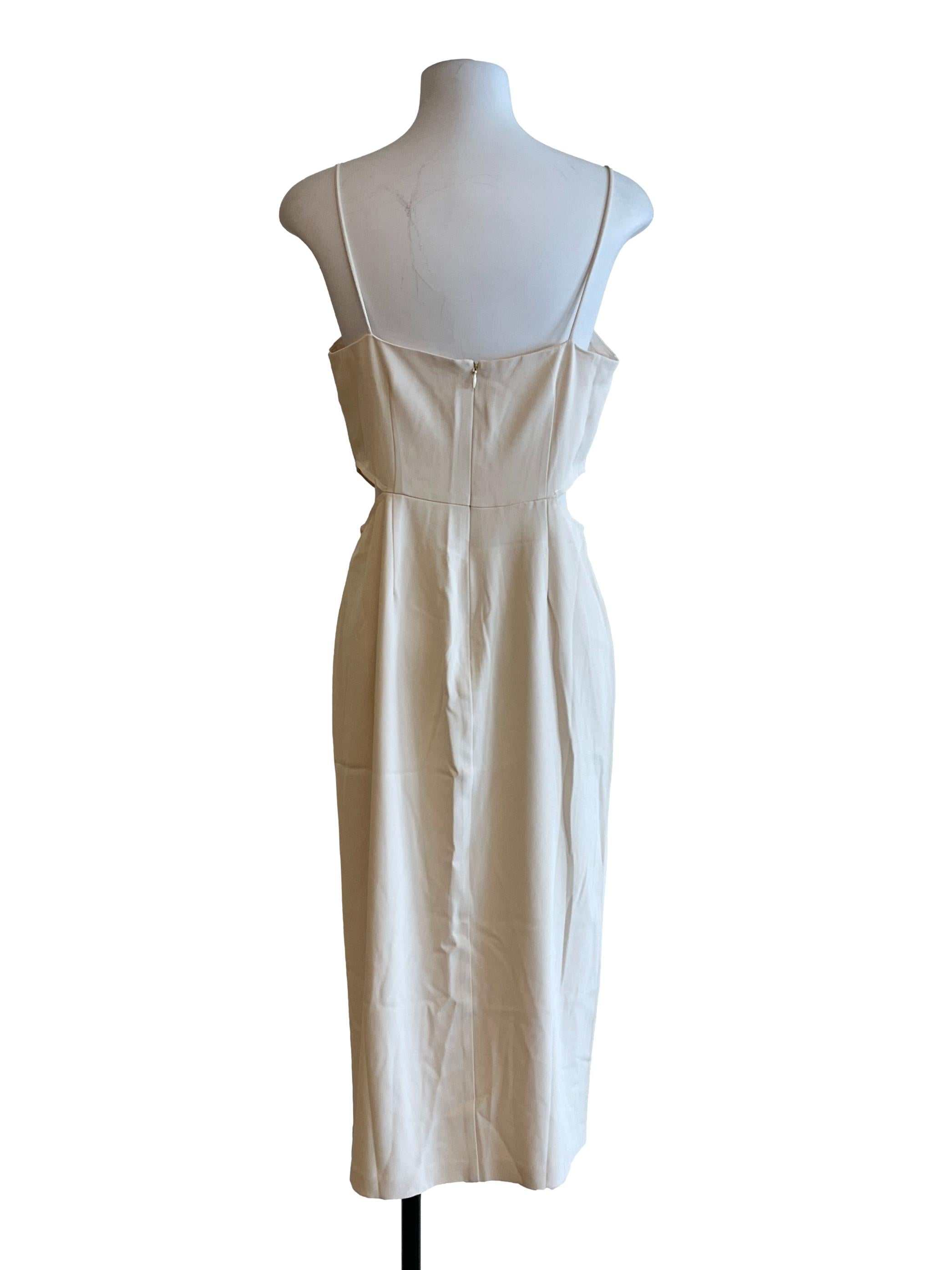 Eggshell White Strap Dress LB