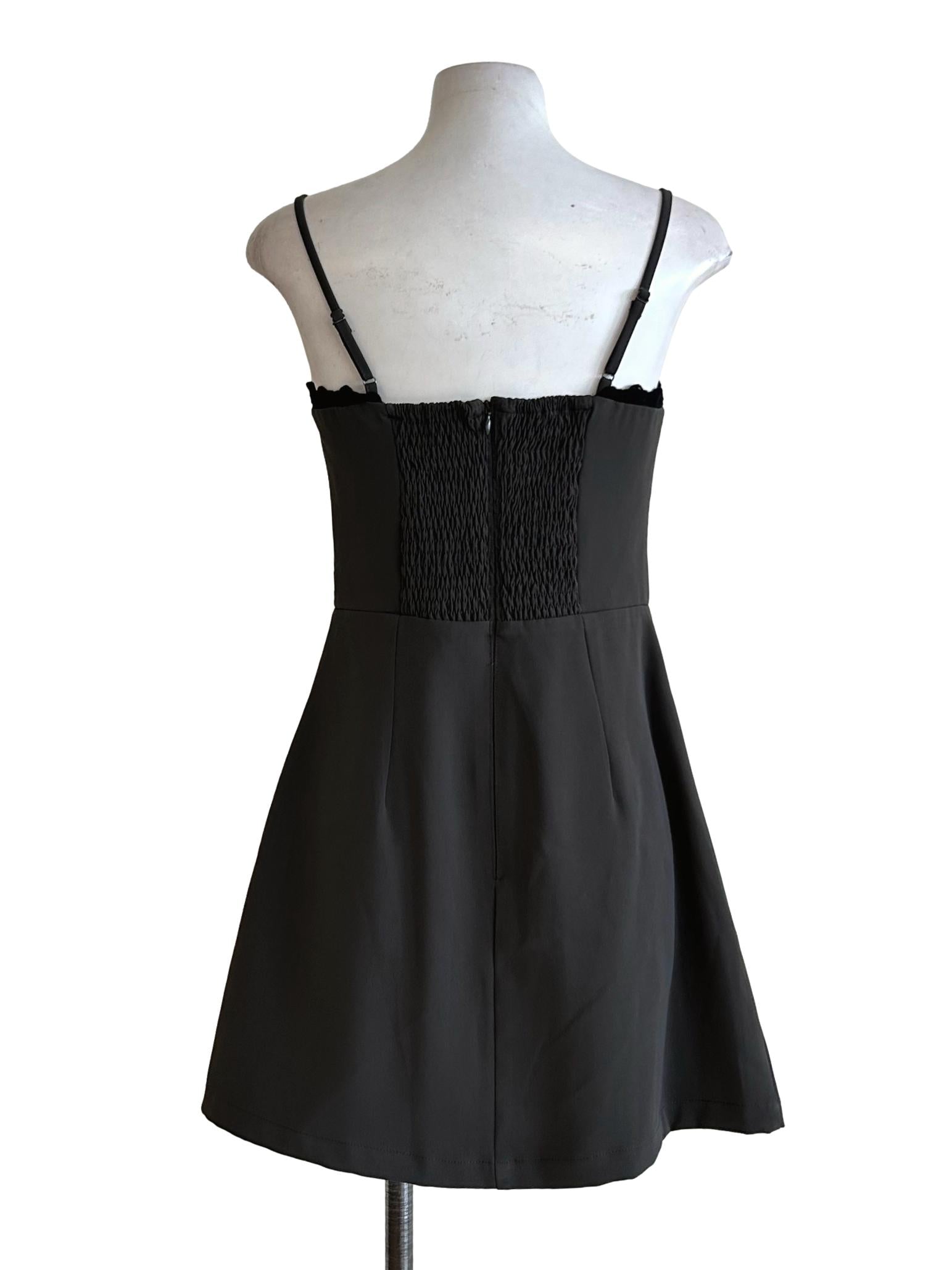 Ash Grey A-Line Mini Dress
