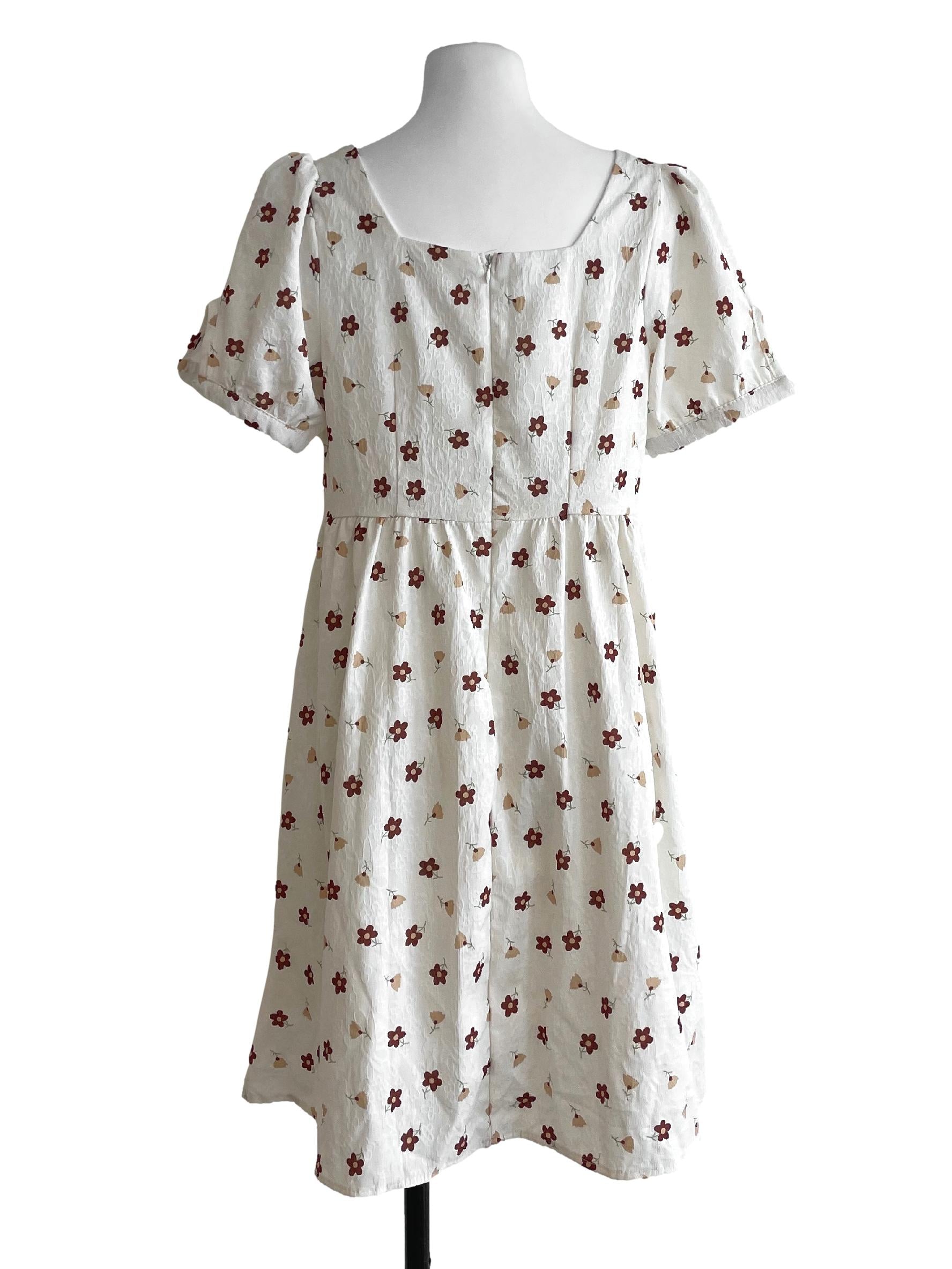 Fashion Cream Puff Sleeves Mini Dress | REFASH