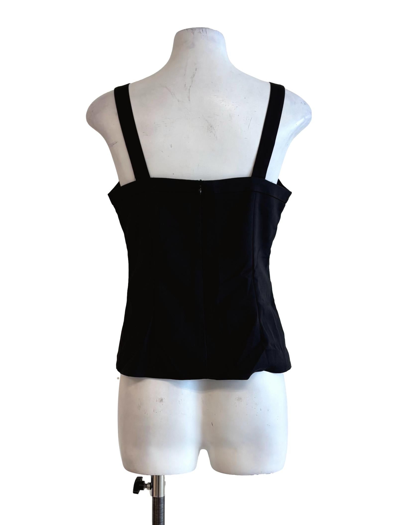 Soft Black Sweetheart Corset Top