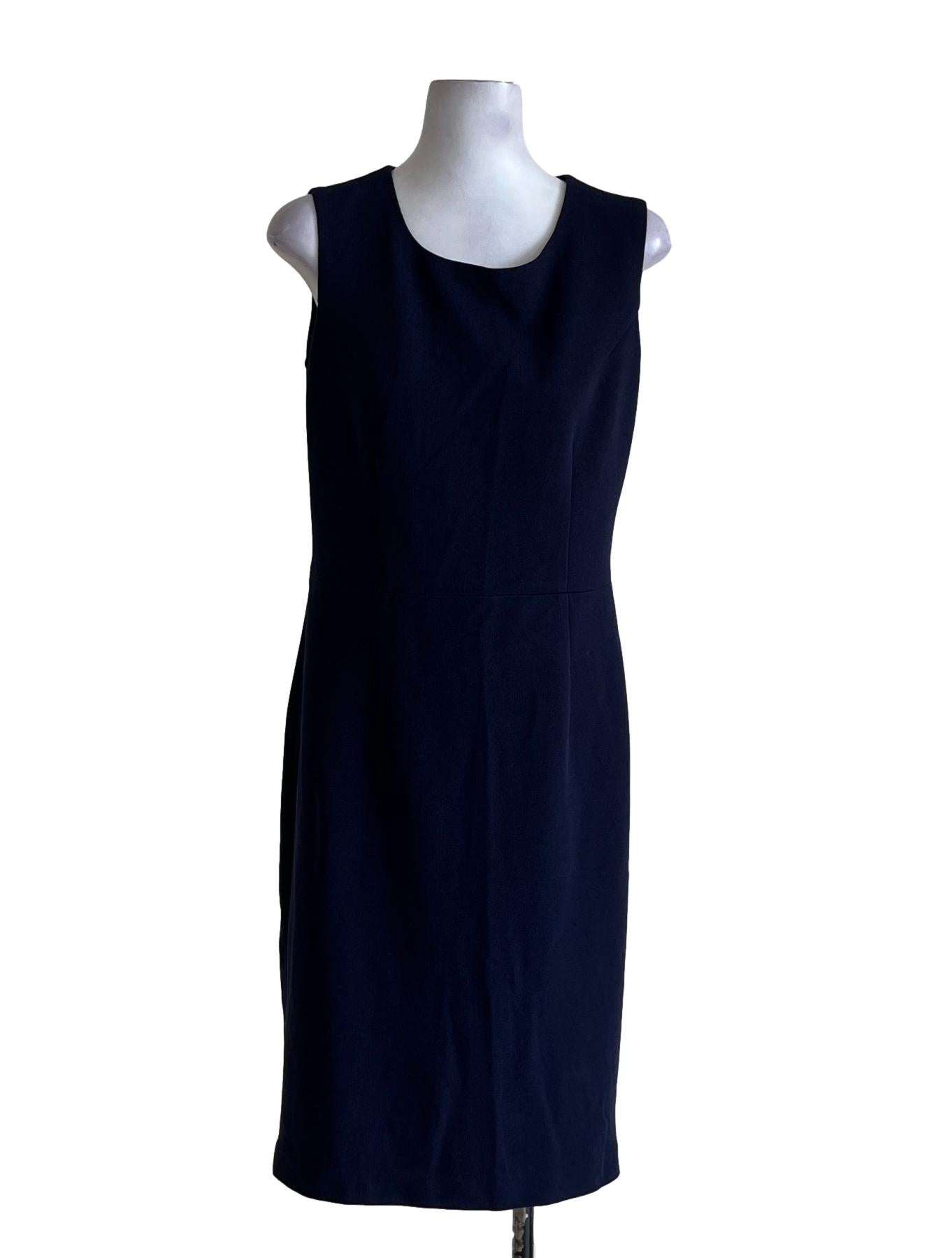 Navy Blue A-Line Dress