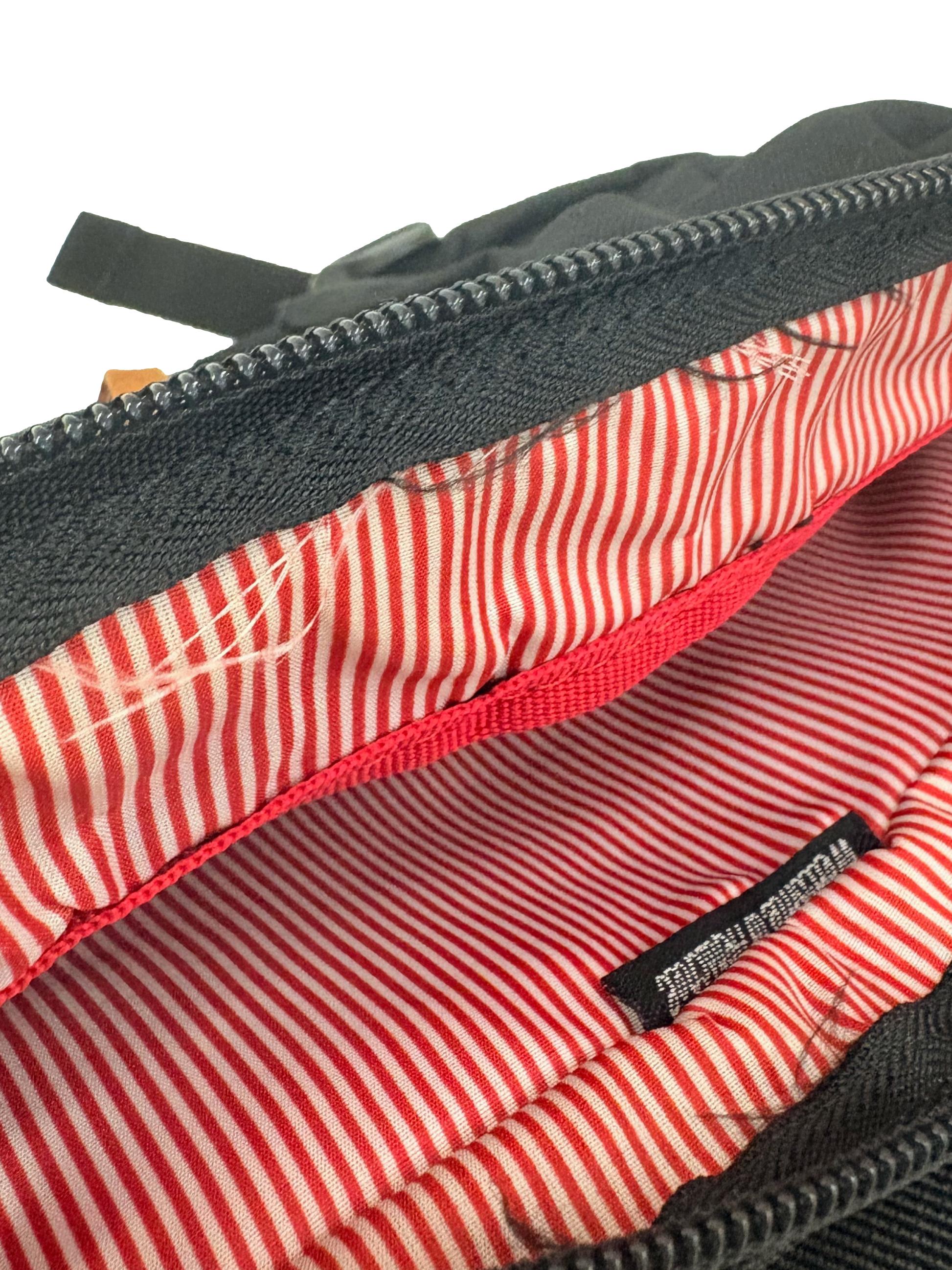 Black Canvas Eighteen Hip Crossbody Bag